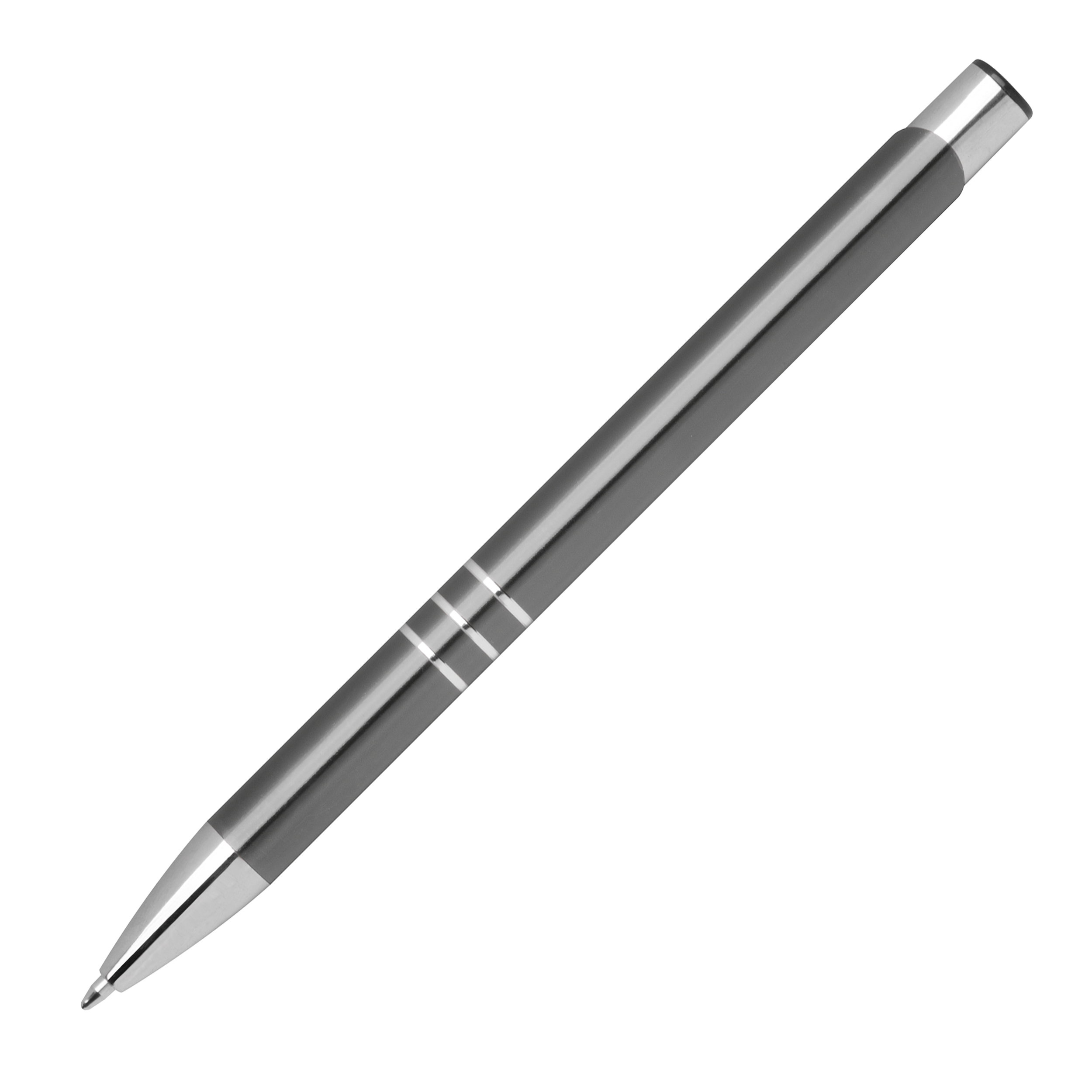Kugelschreiber aus Metall mit 3 Zierringen ESTEBAN