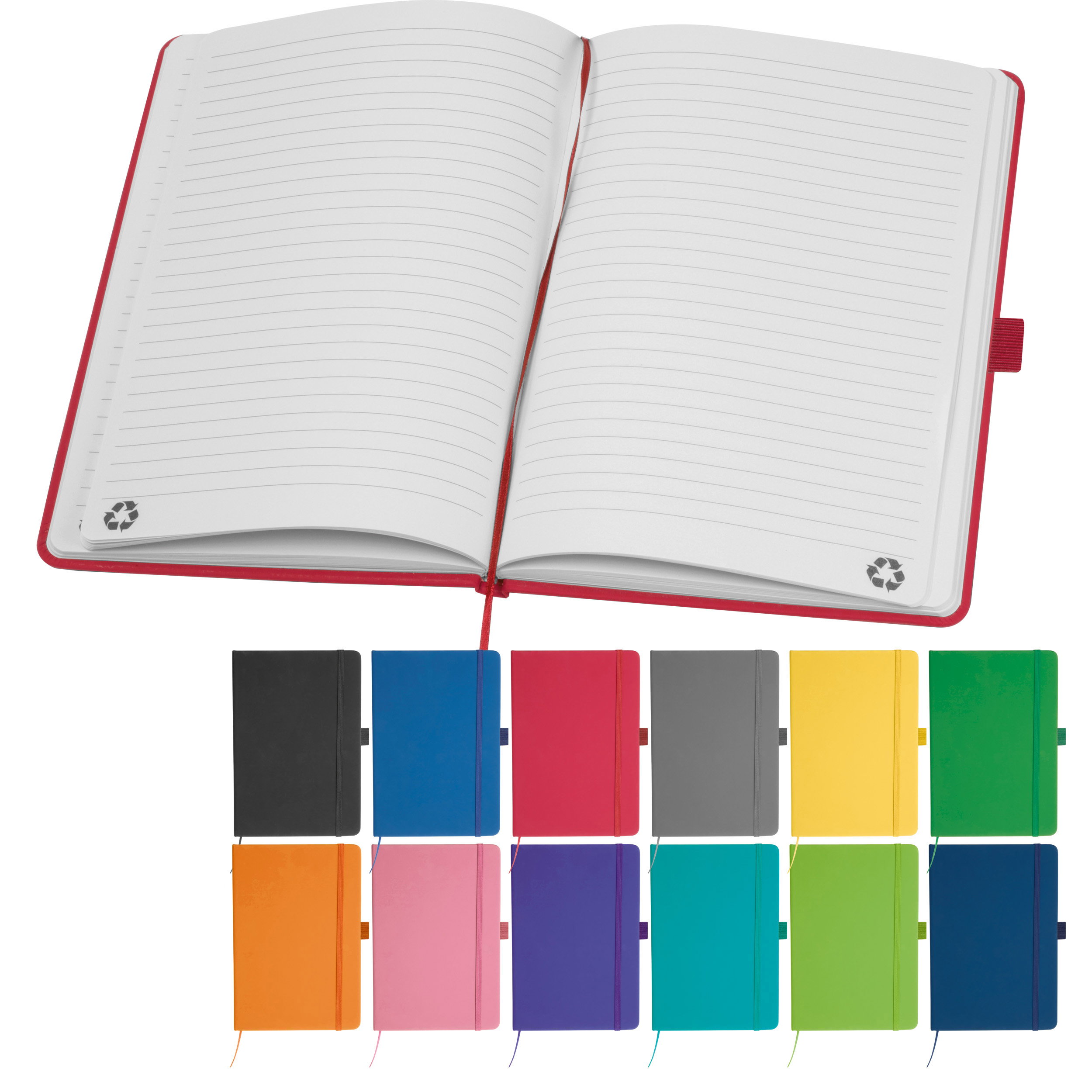 A5 notebook out of recyclingpaper