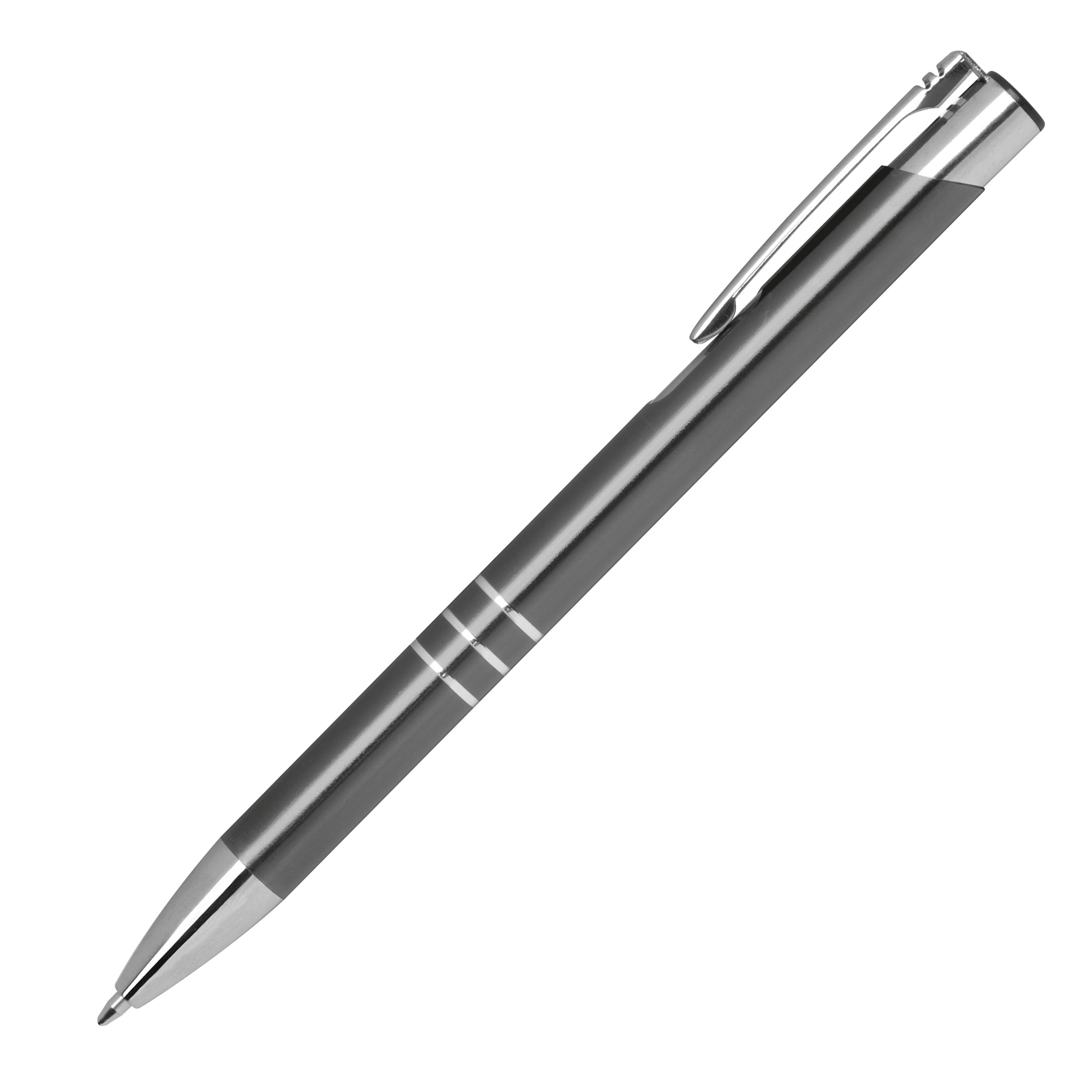 Kugelschreiber aus Metall mit 3 Zierringen ESTEBAN