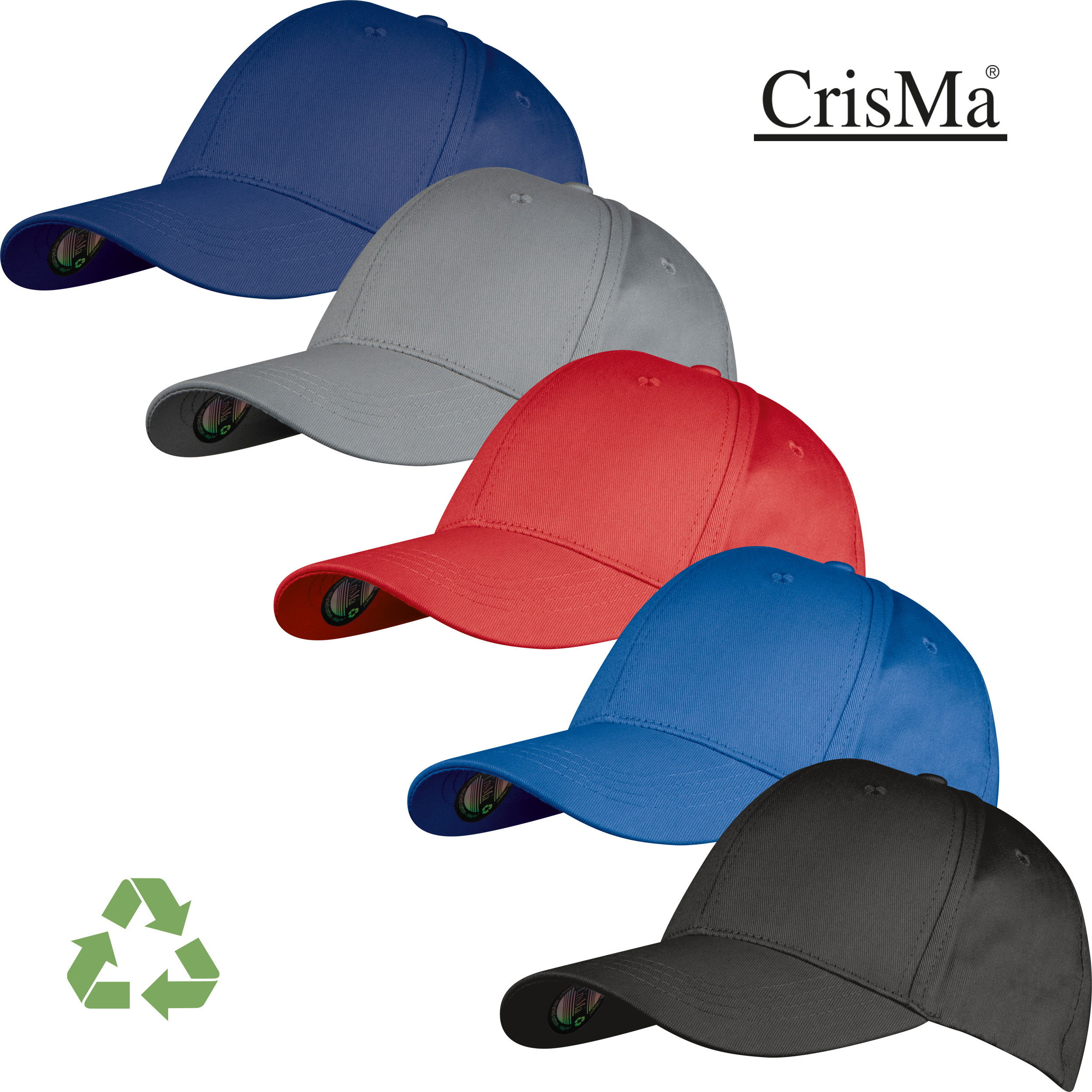 Casquette de baseball CrisMa en coton recyclé