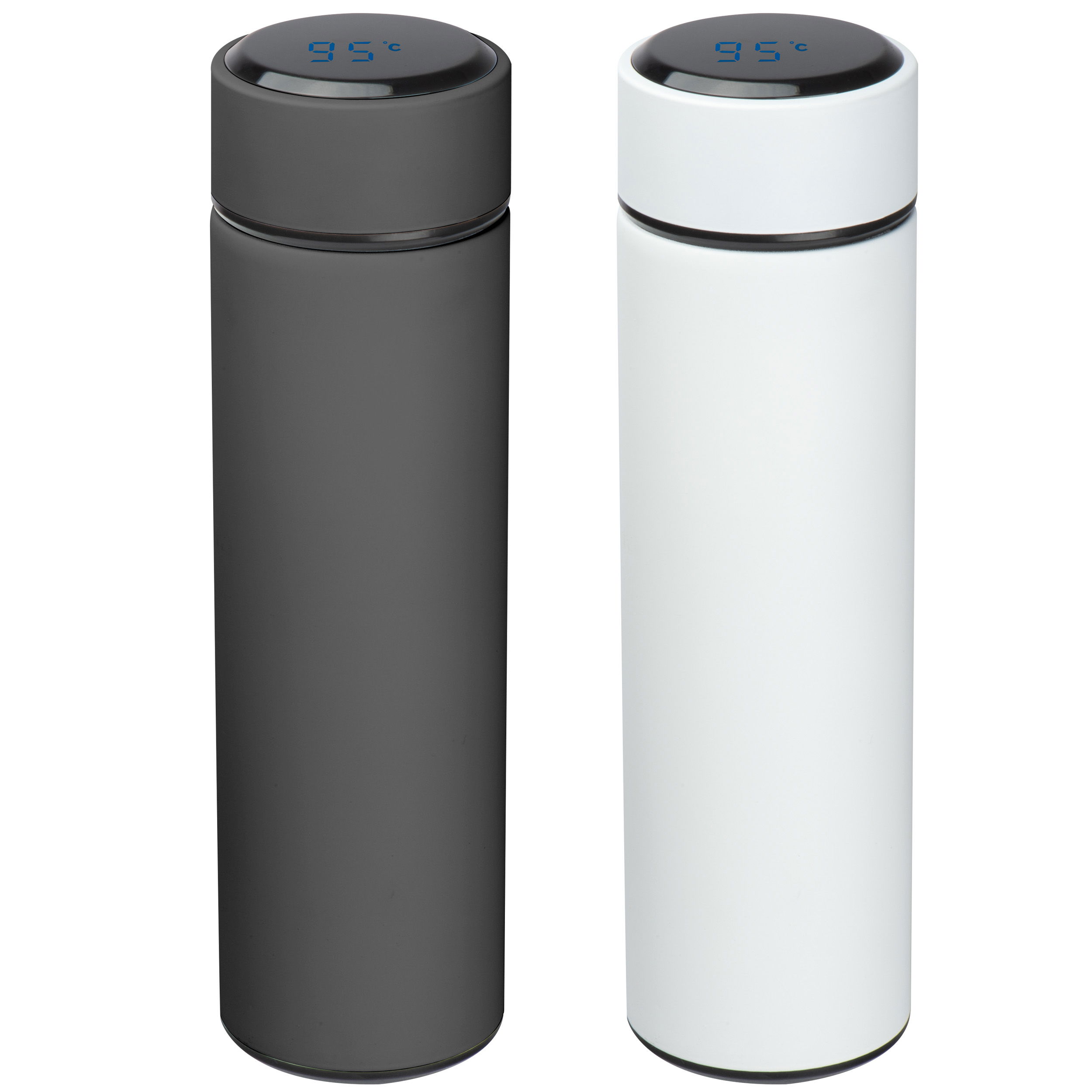 Edelstahlflasche mit LED Temperaturanzeige, 450ml