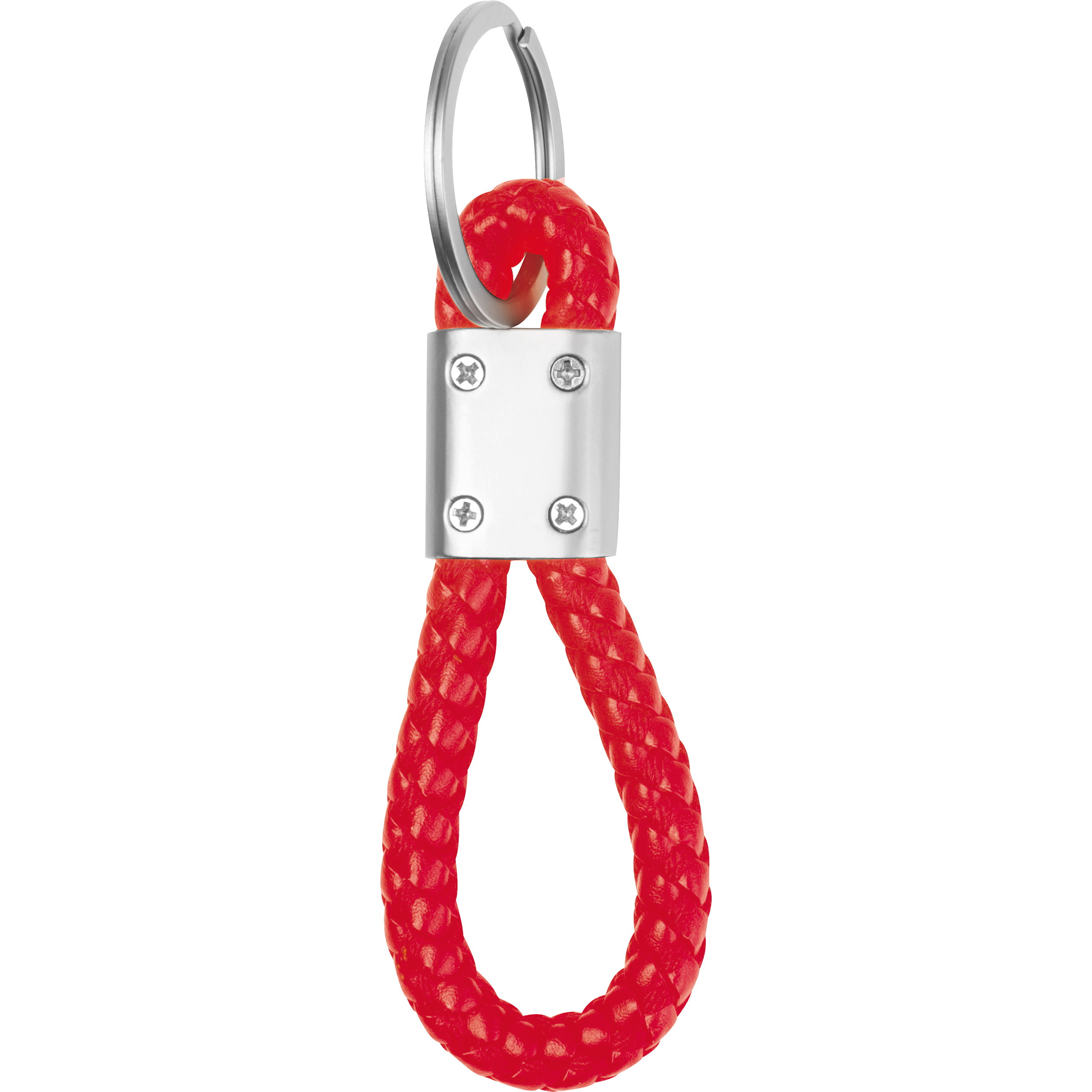 Metal keychain – PU cord ERNEST