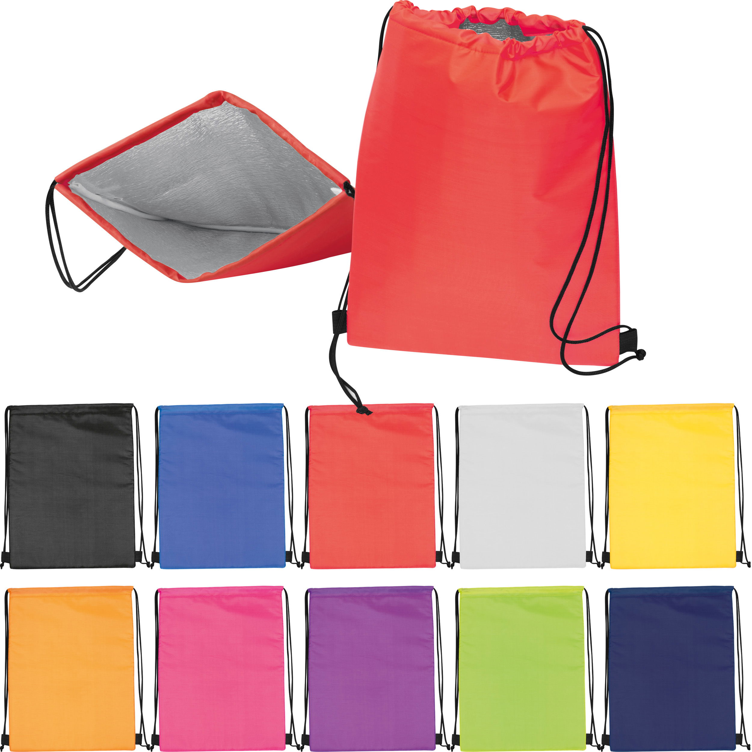 Polyester Gymbag mit Kühlfunktion