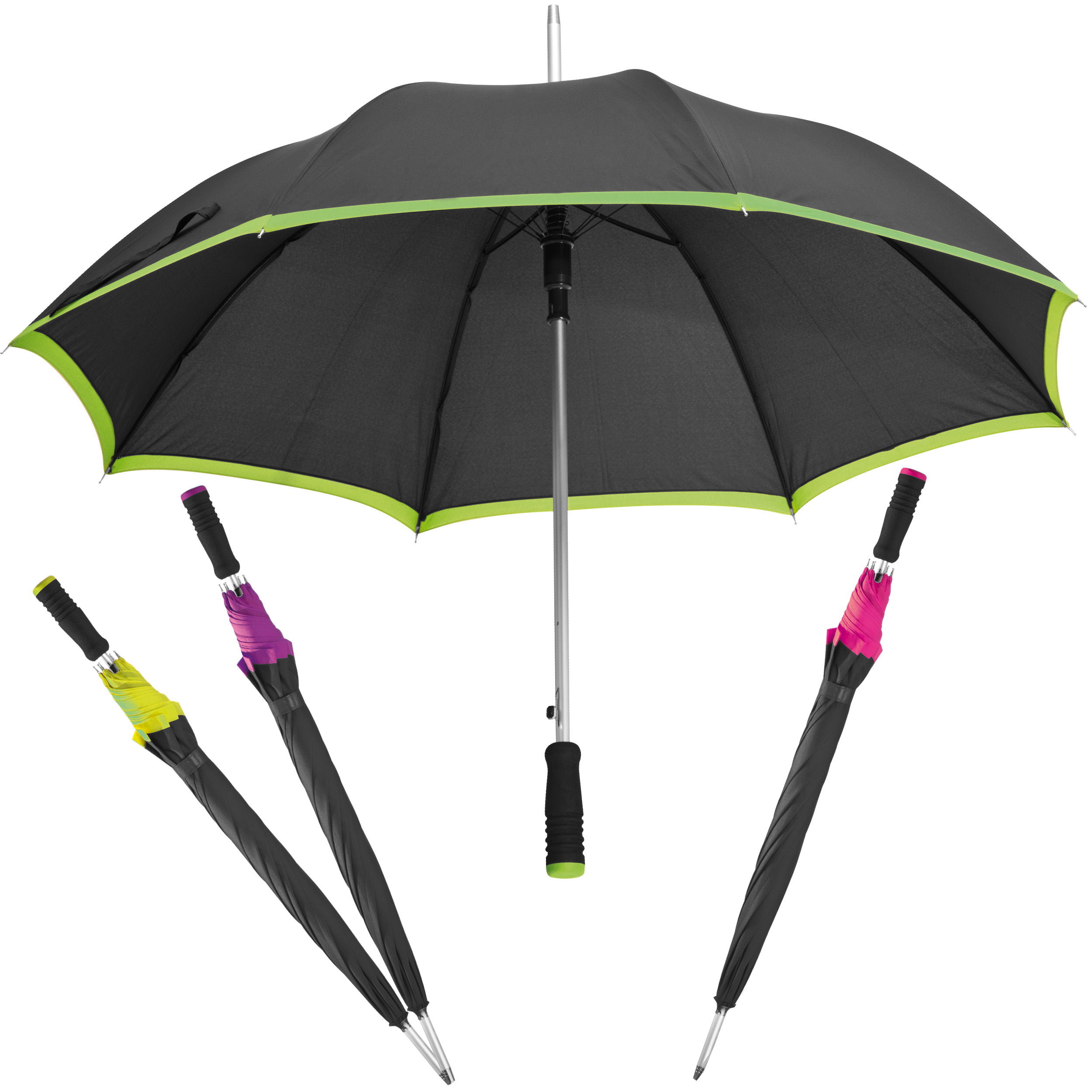 Parapluie automatique en pongee