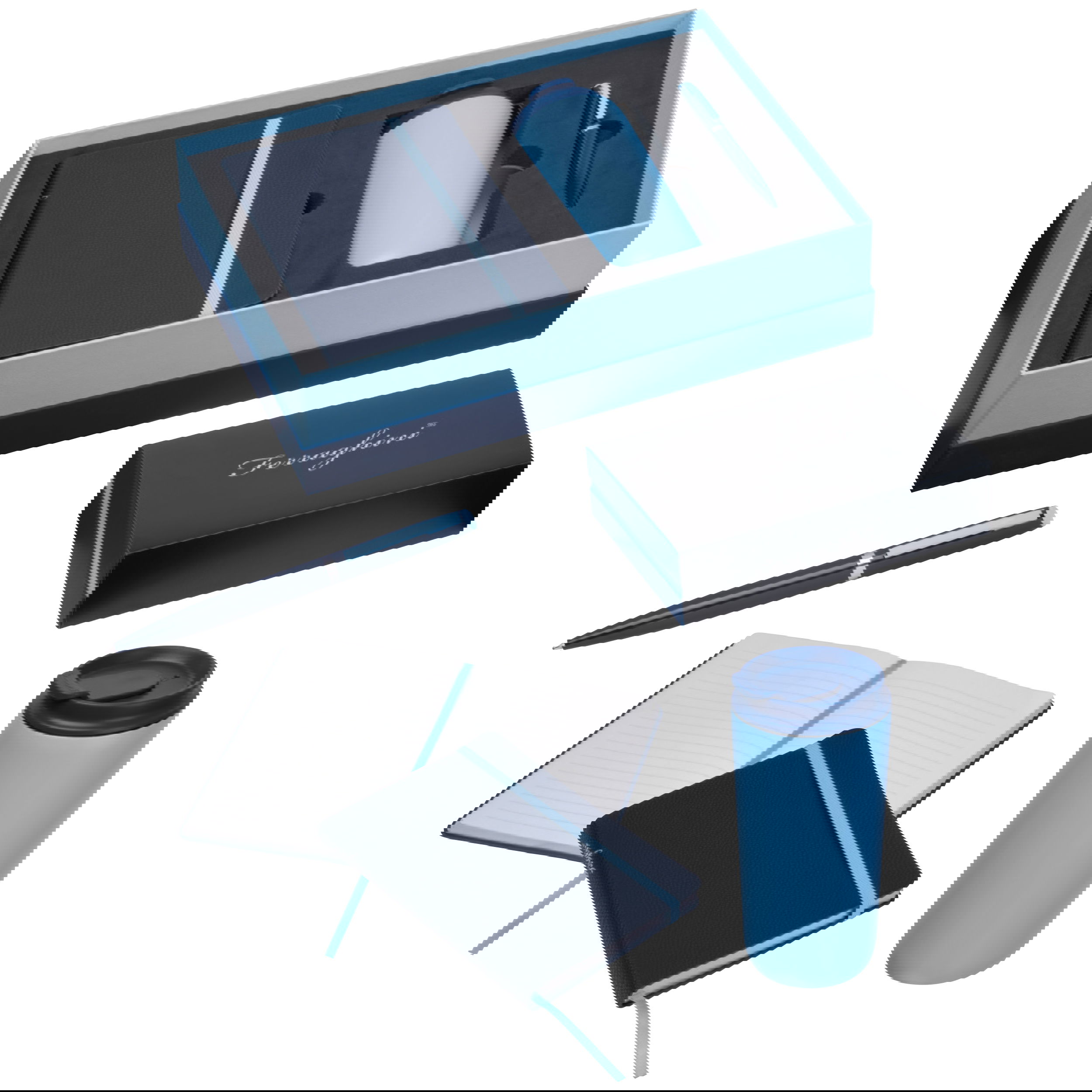 Ferraghini Set - Notizbuch, Kugelschreiber und Trinkbecher KAMILA