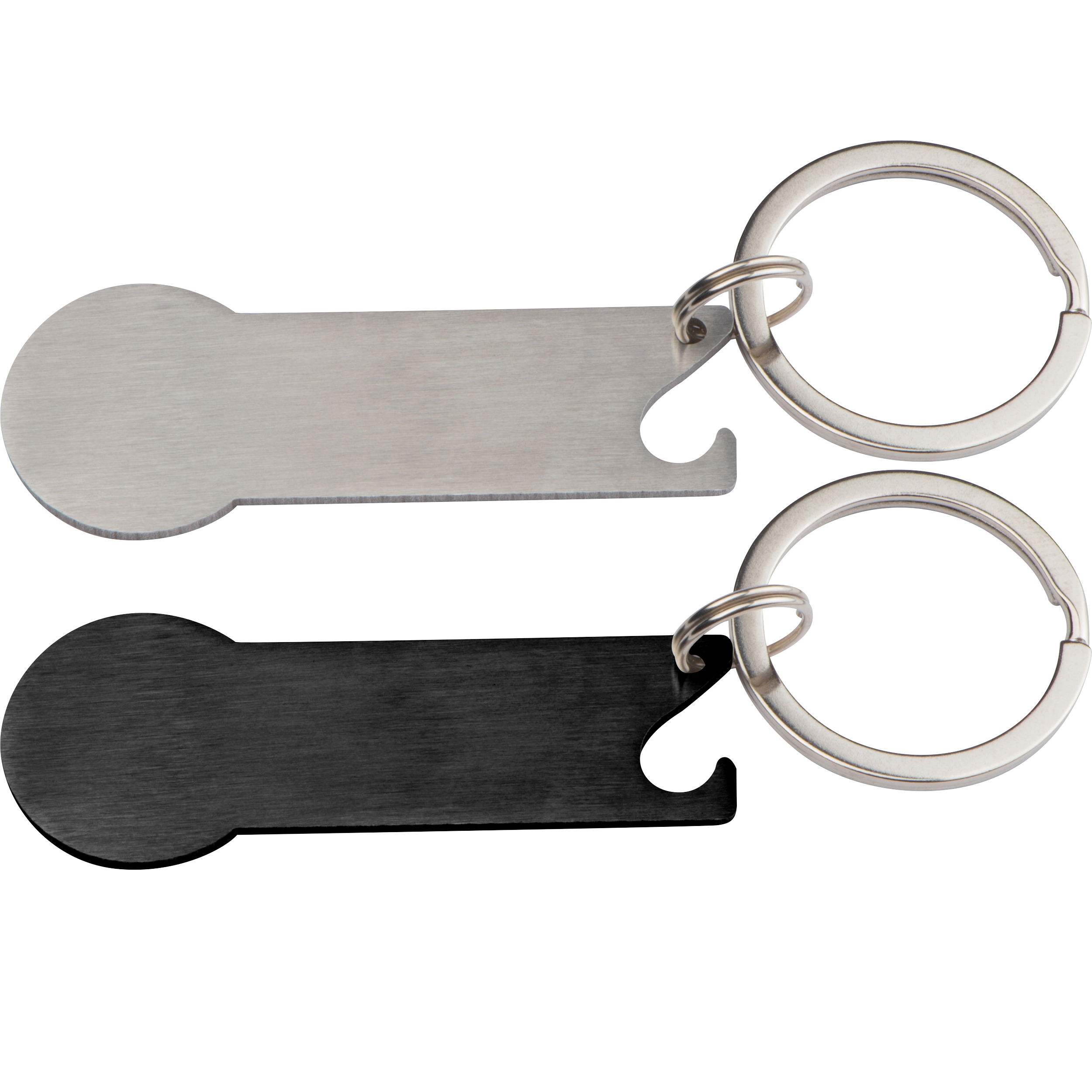 Keyring with shopping cart chip