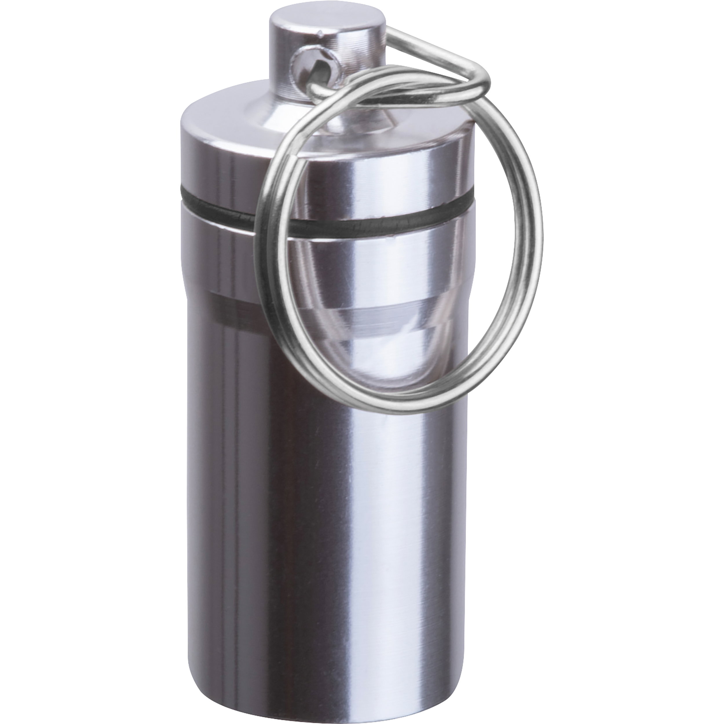 Stainless steel keychain container ALICE | grey/silvergrey | 9535907