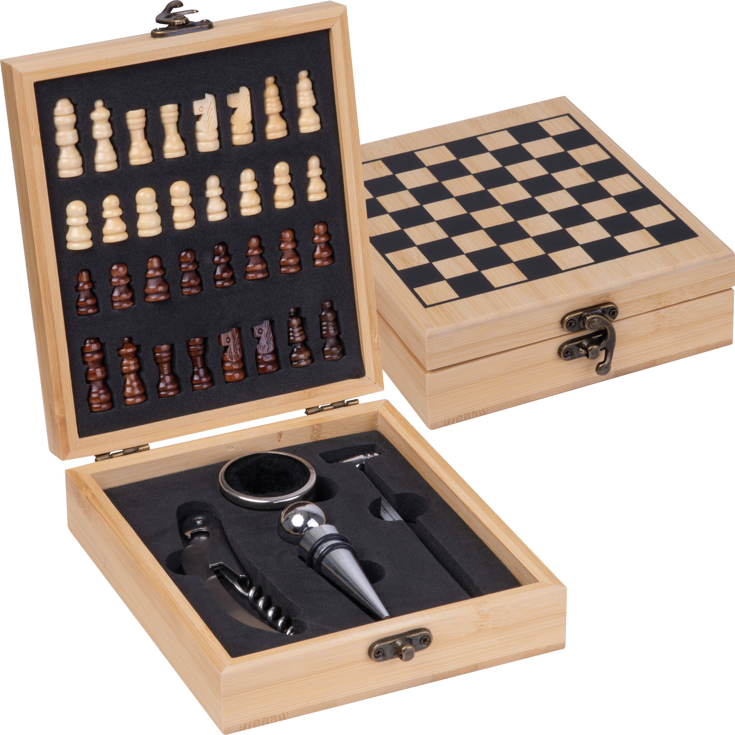 Wine set in wooden box ERNST