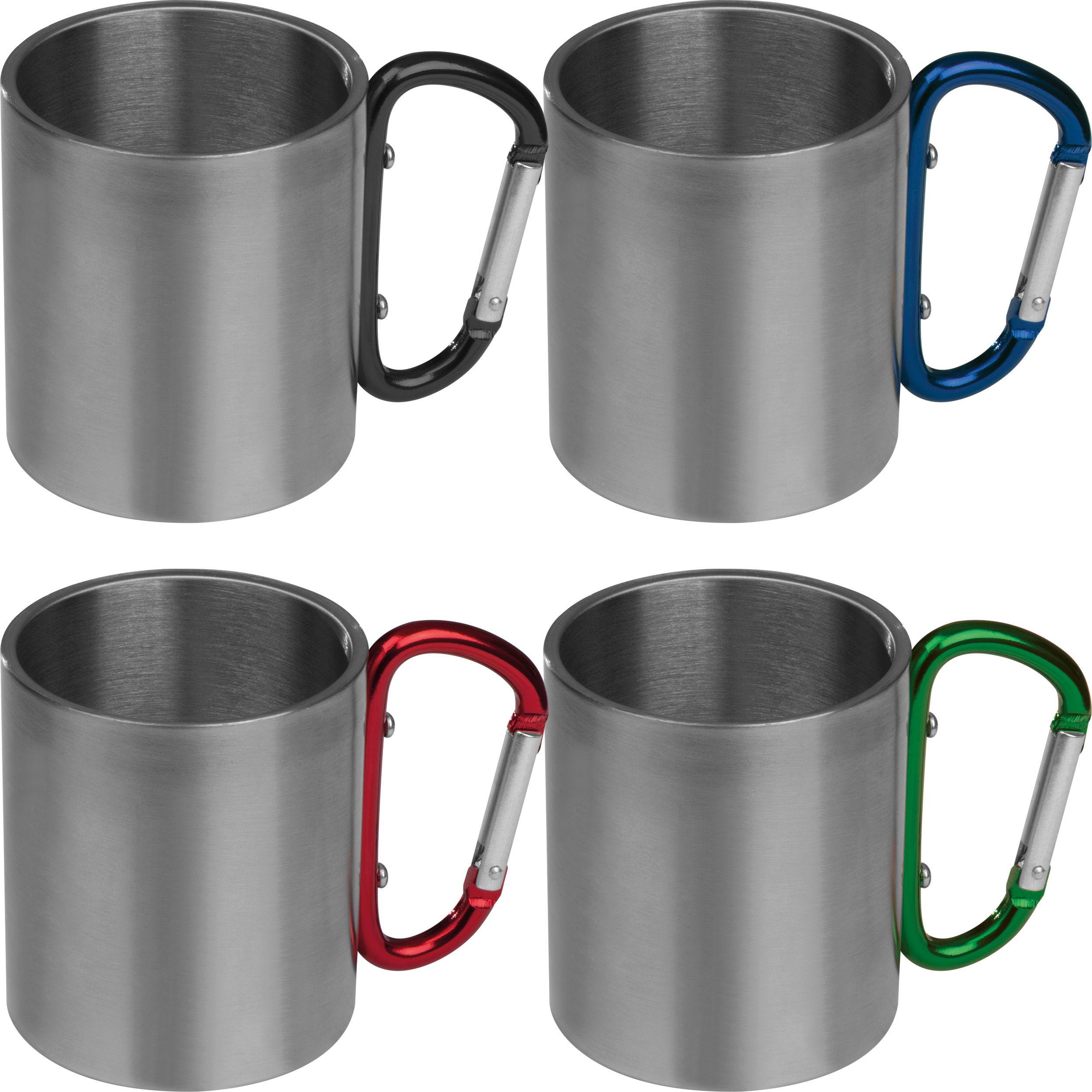 Tasse en métal avec mousqueton