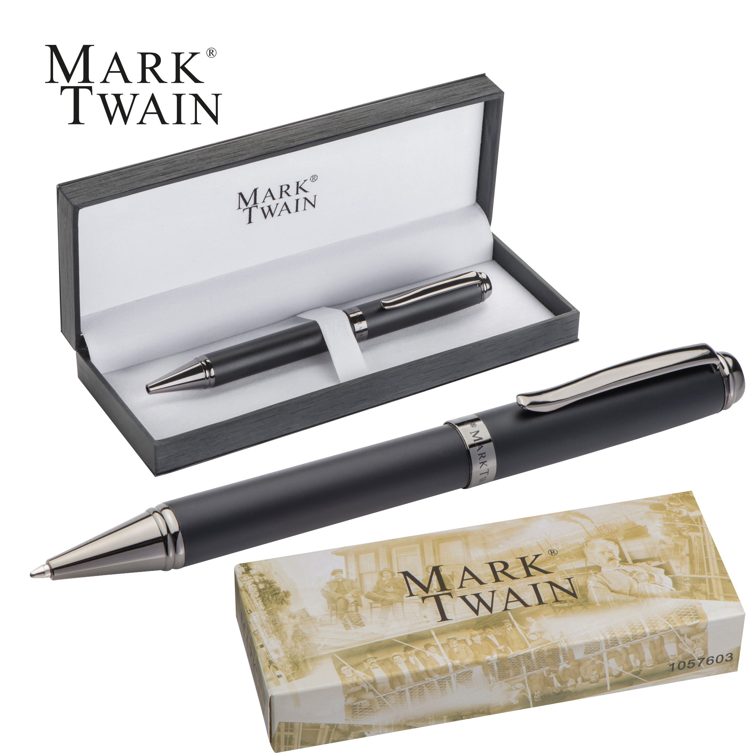 Mark Twain Kugelschreiber aus Metall