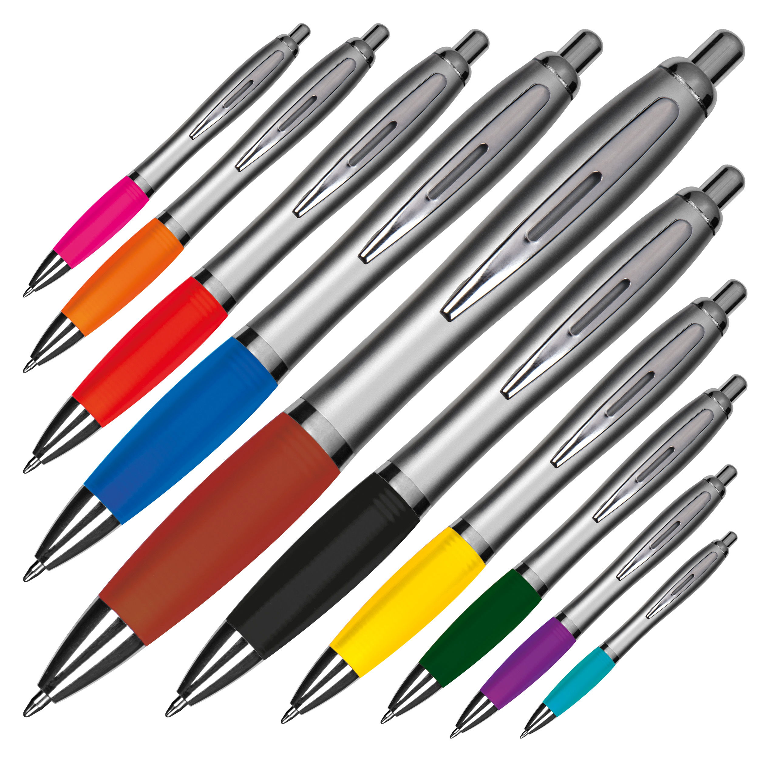 Ball pen with satin finish