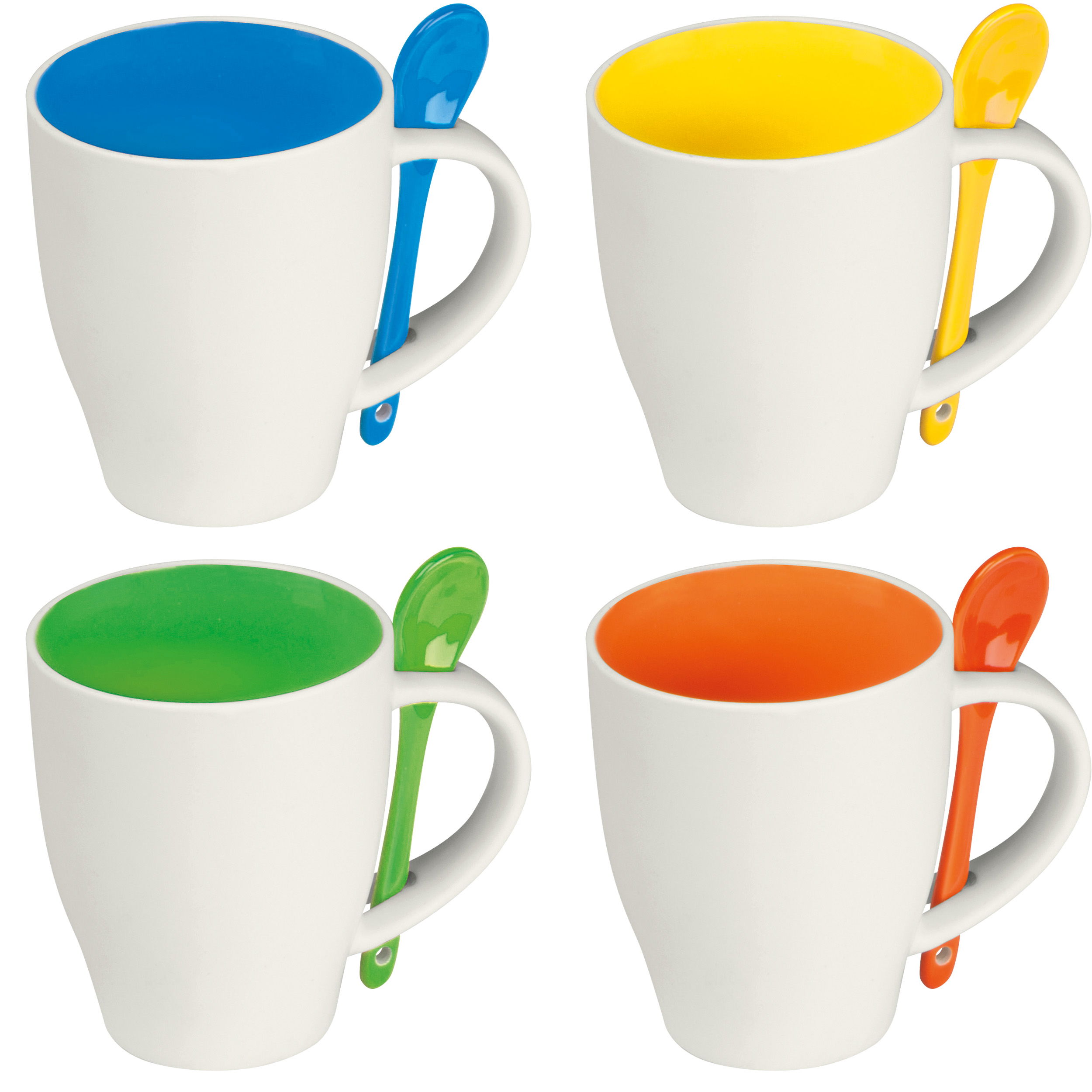 Tasse en porcelaine avec cuillère