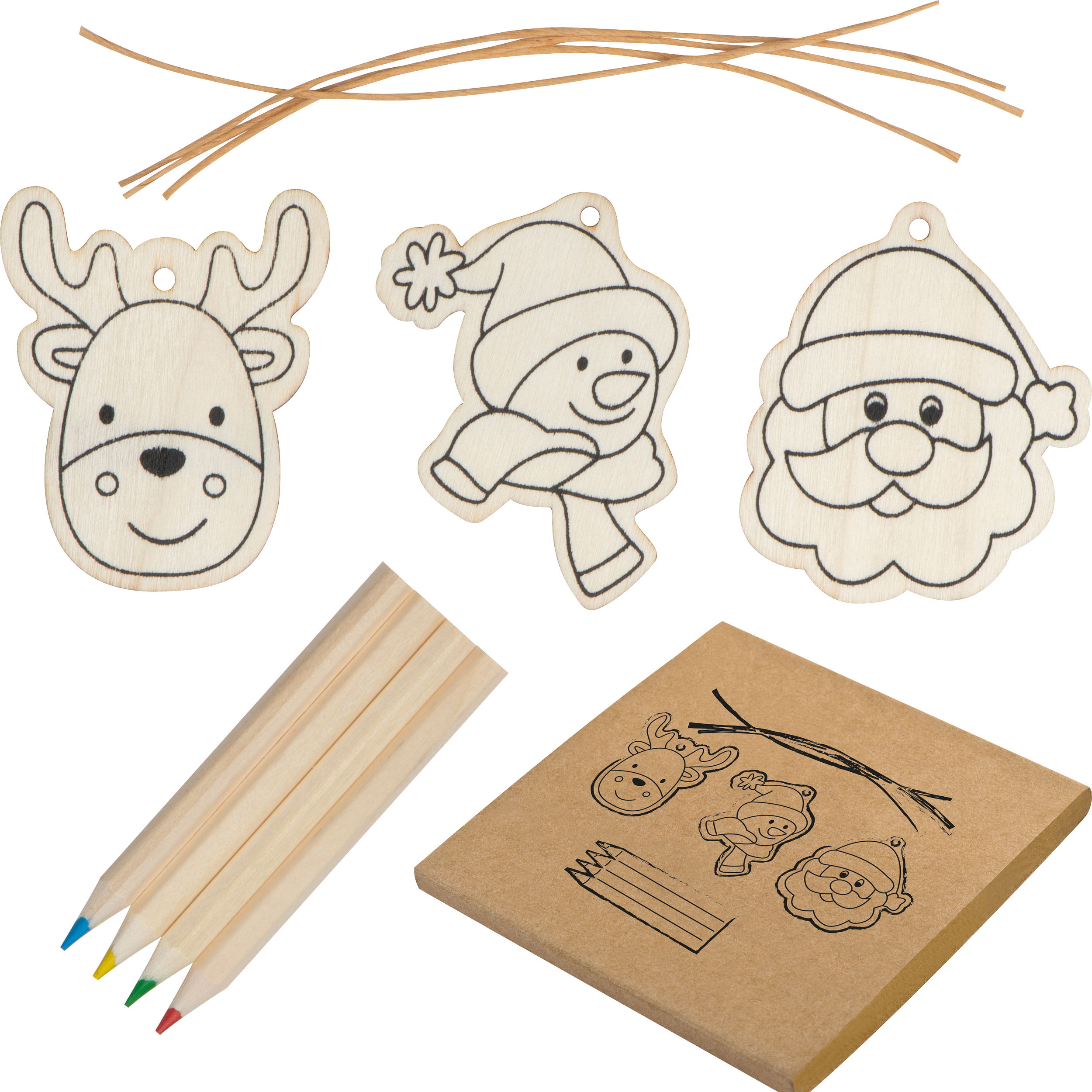 Set de peinture pendentif sapin de Noël