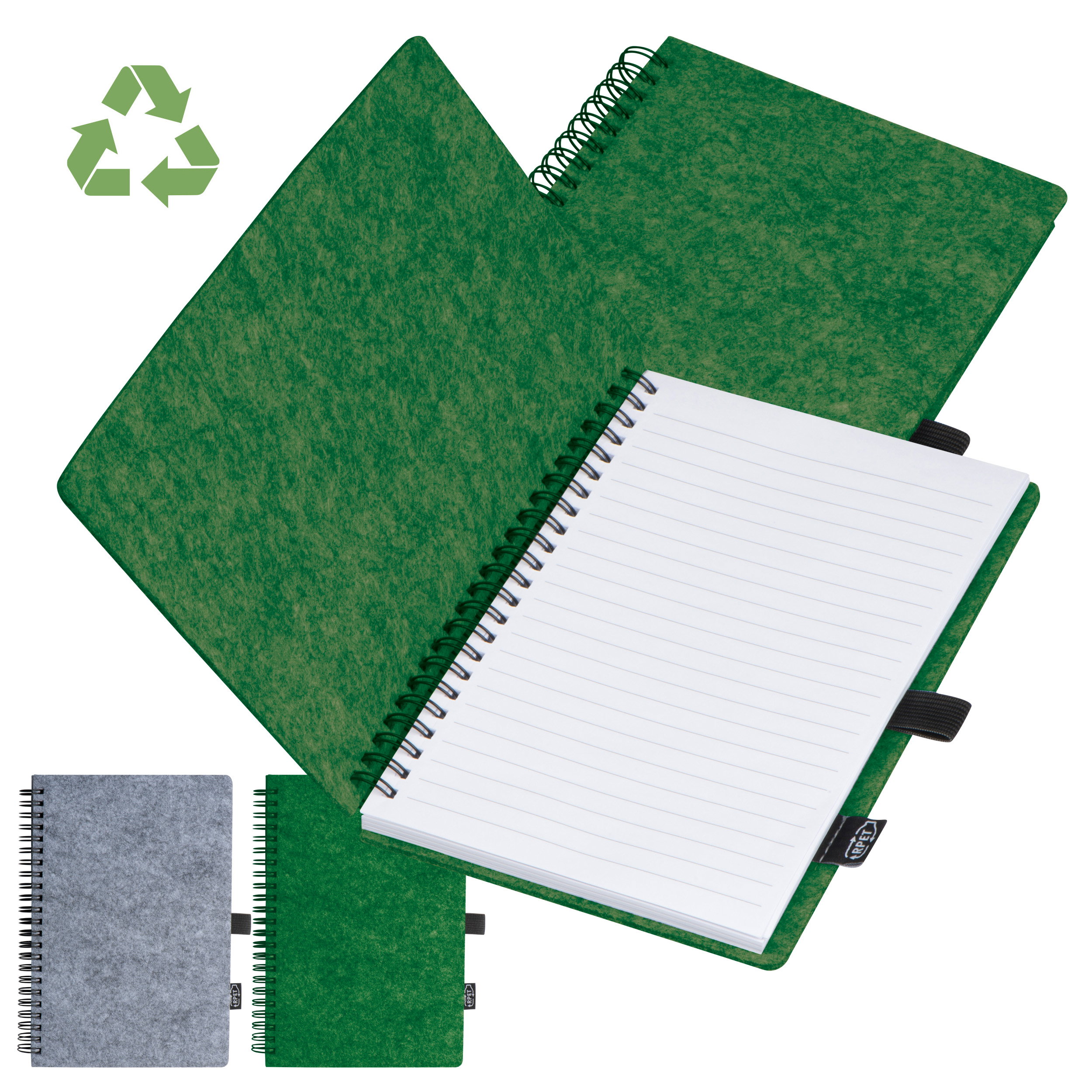 A5 RPET Filz Notizbuch BRENDA