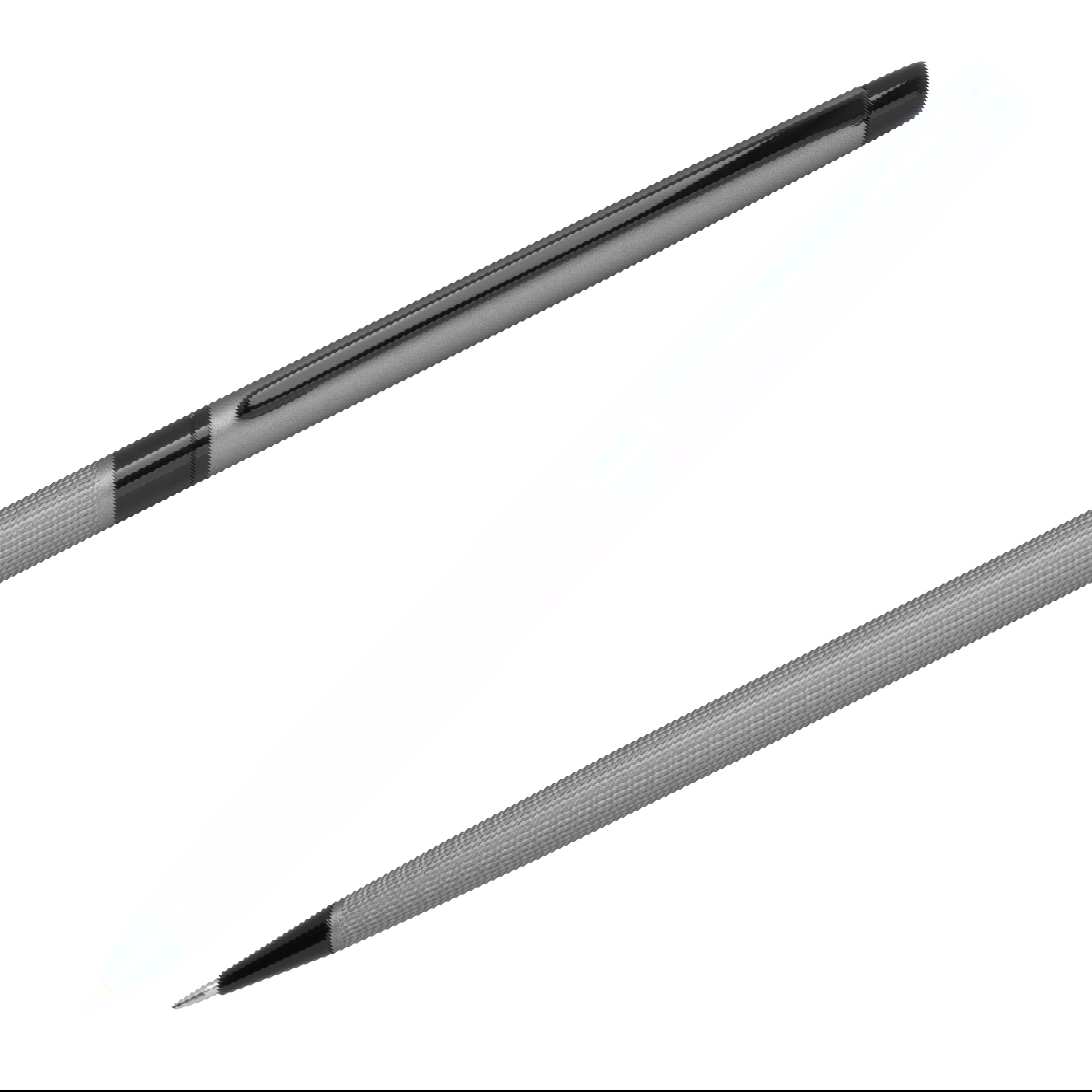 CrisMa stylo à bille twist en acier inoxydable, gris mat