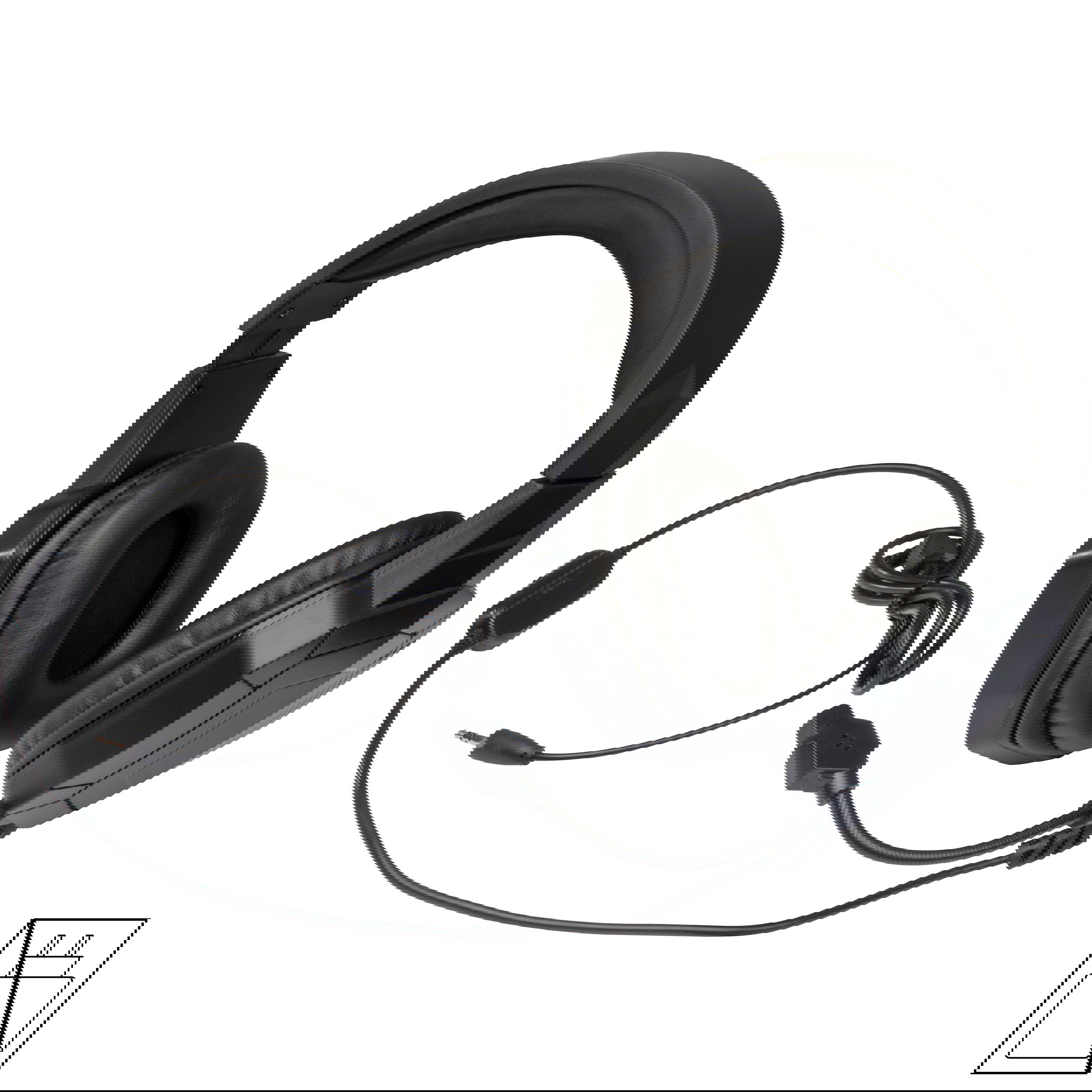 Headset with sorroundsound