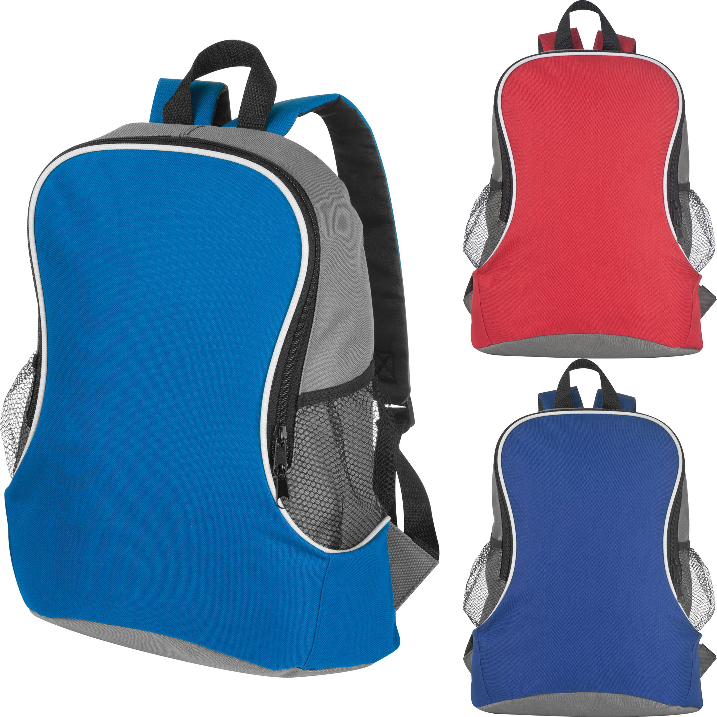 Backpack with side compartments
