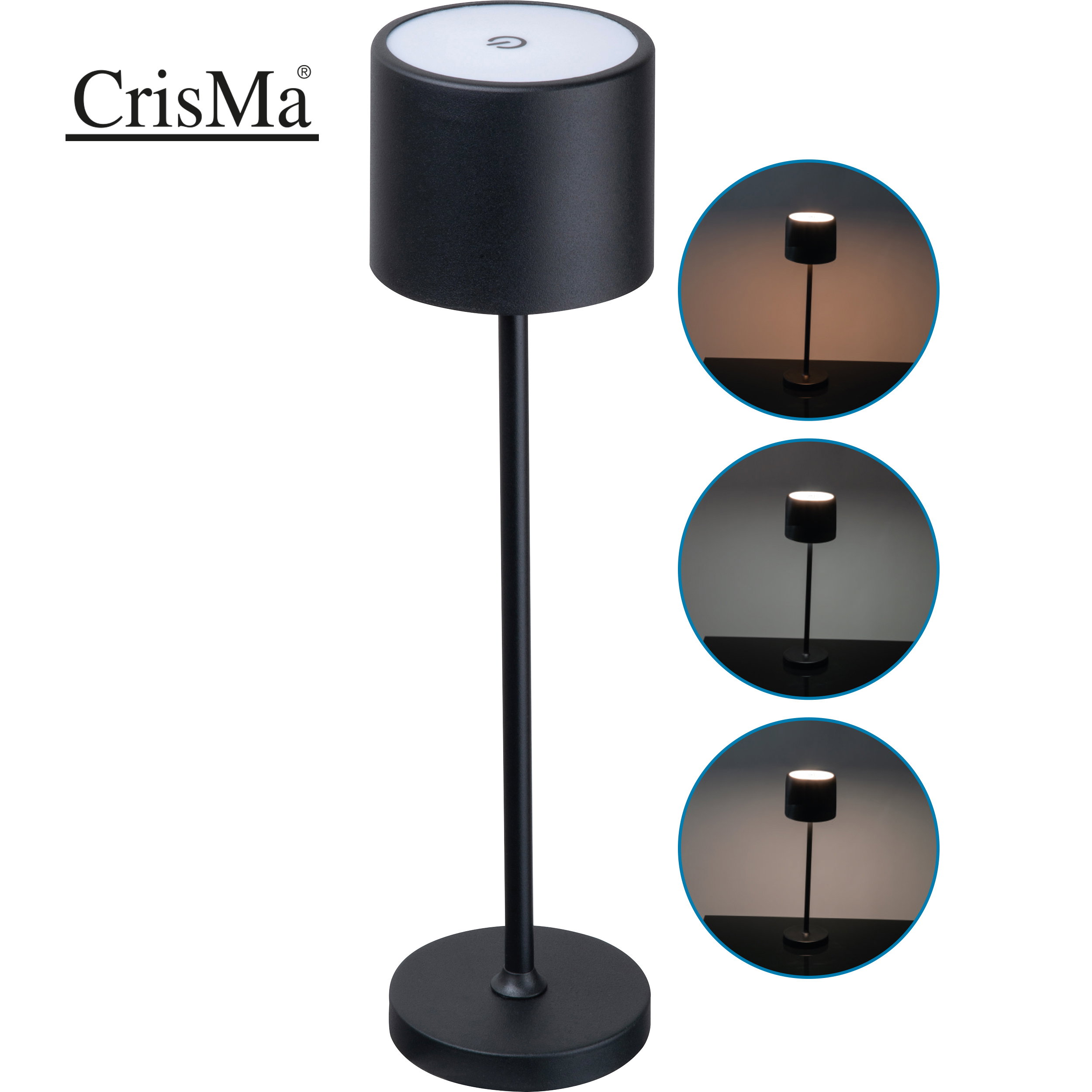 CrisMa table lamp with touch sensor