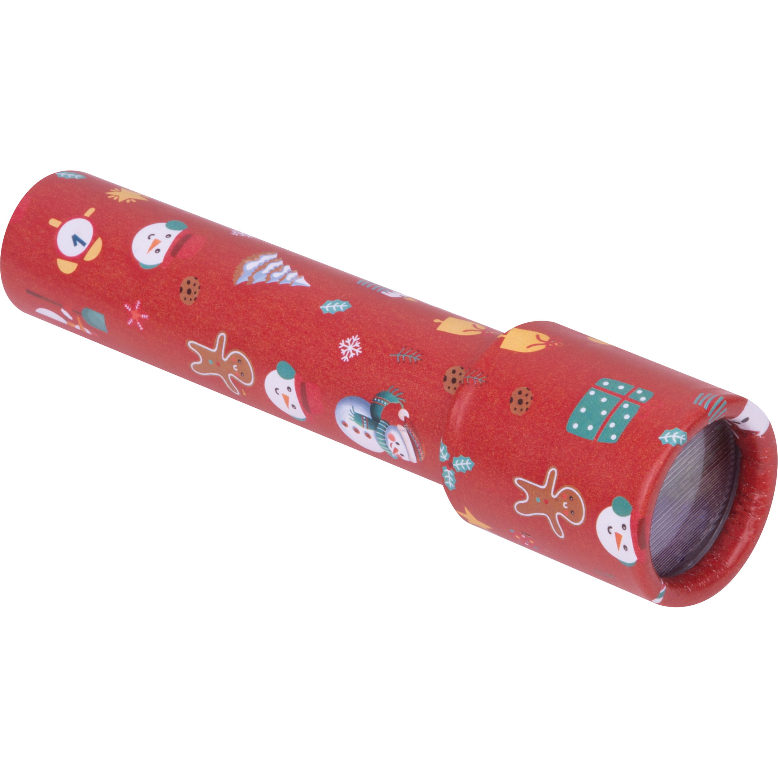 Kaleidoscope with christmas pattern