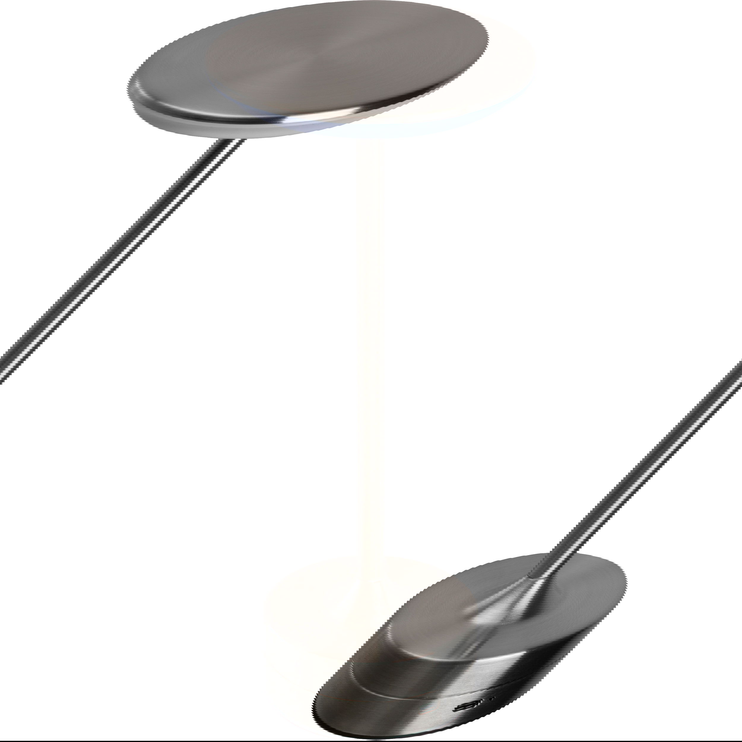 Tischlampe aus Edelstahl
