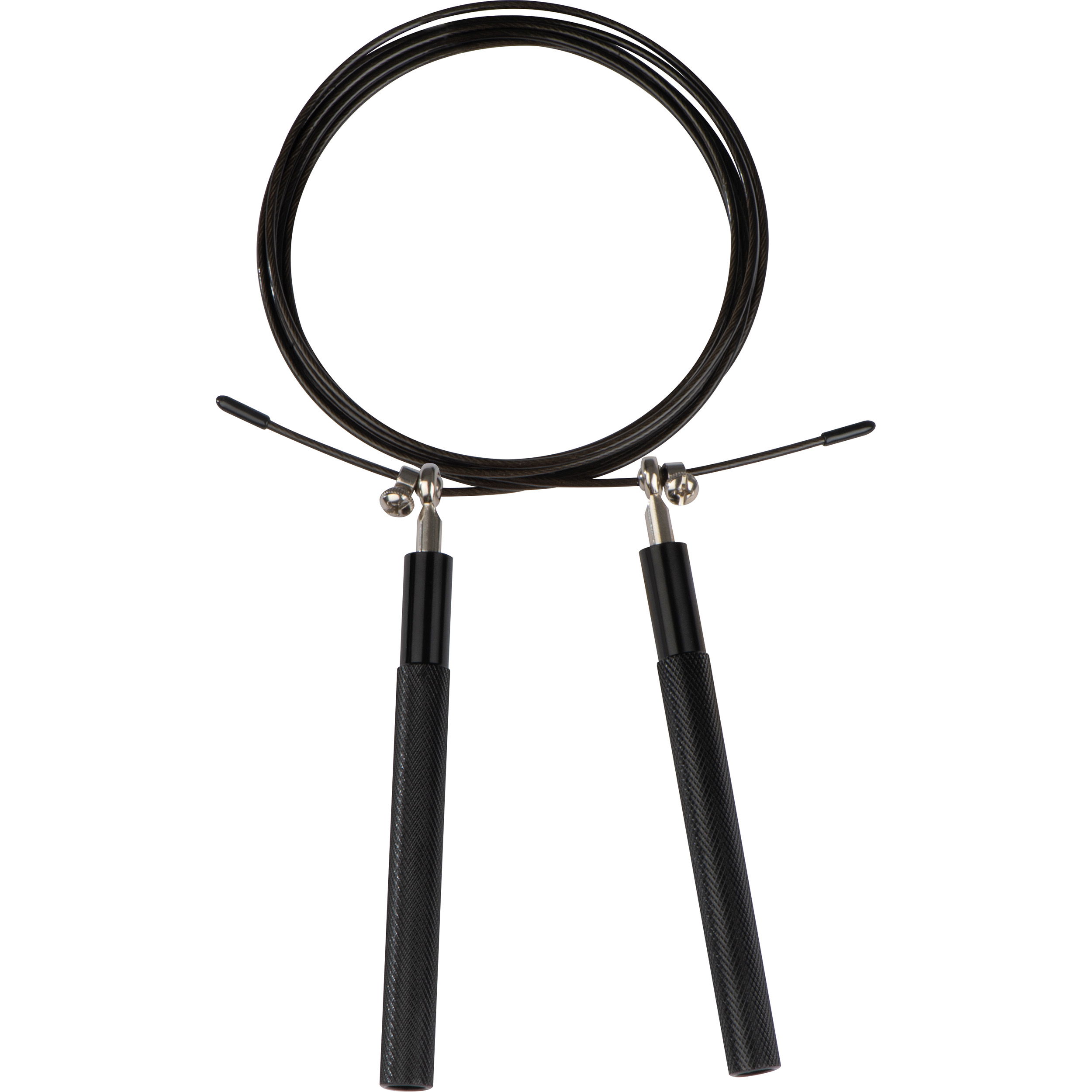 Corde à sauter avec poignées métalliques