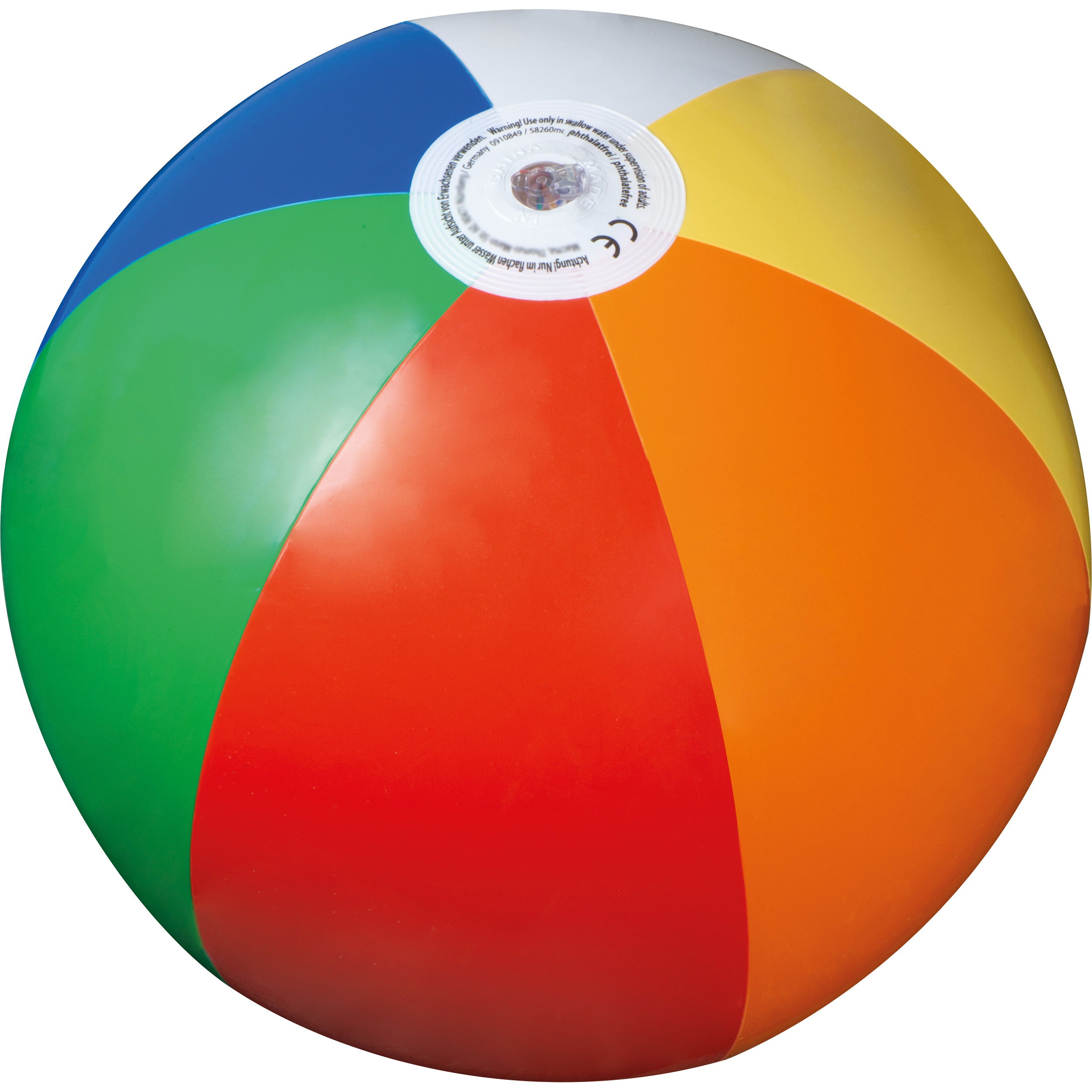 Ballon de plage multicolore