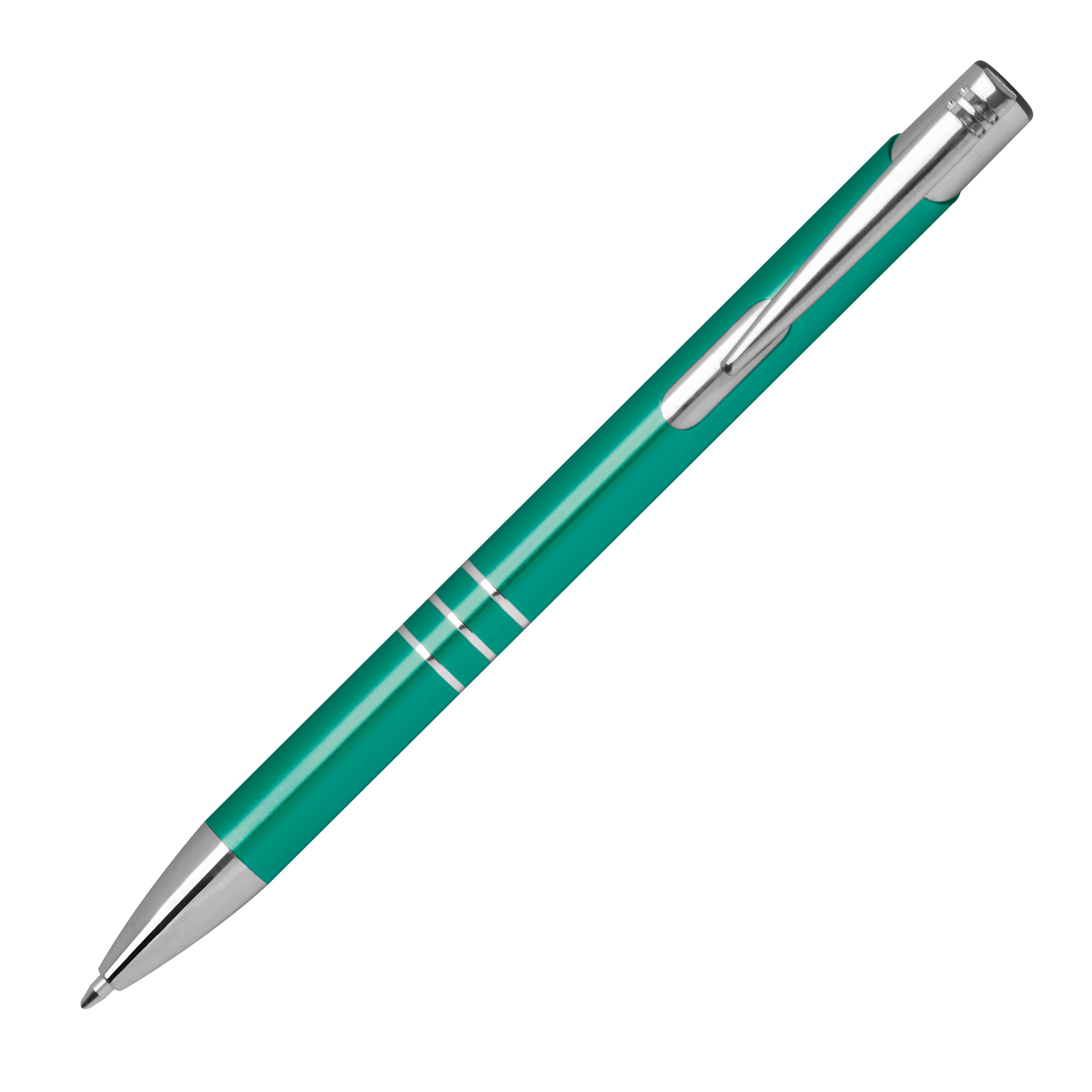 Kugelschreiber aus Metall mit 3 Zierringen ESTEBAN