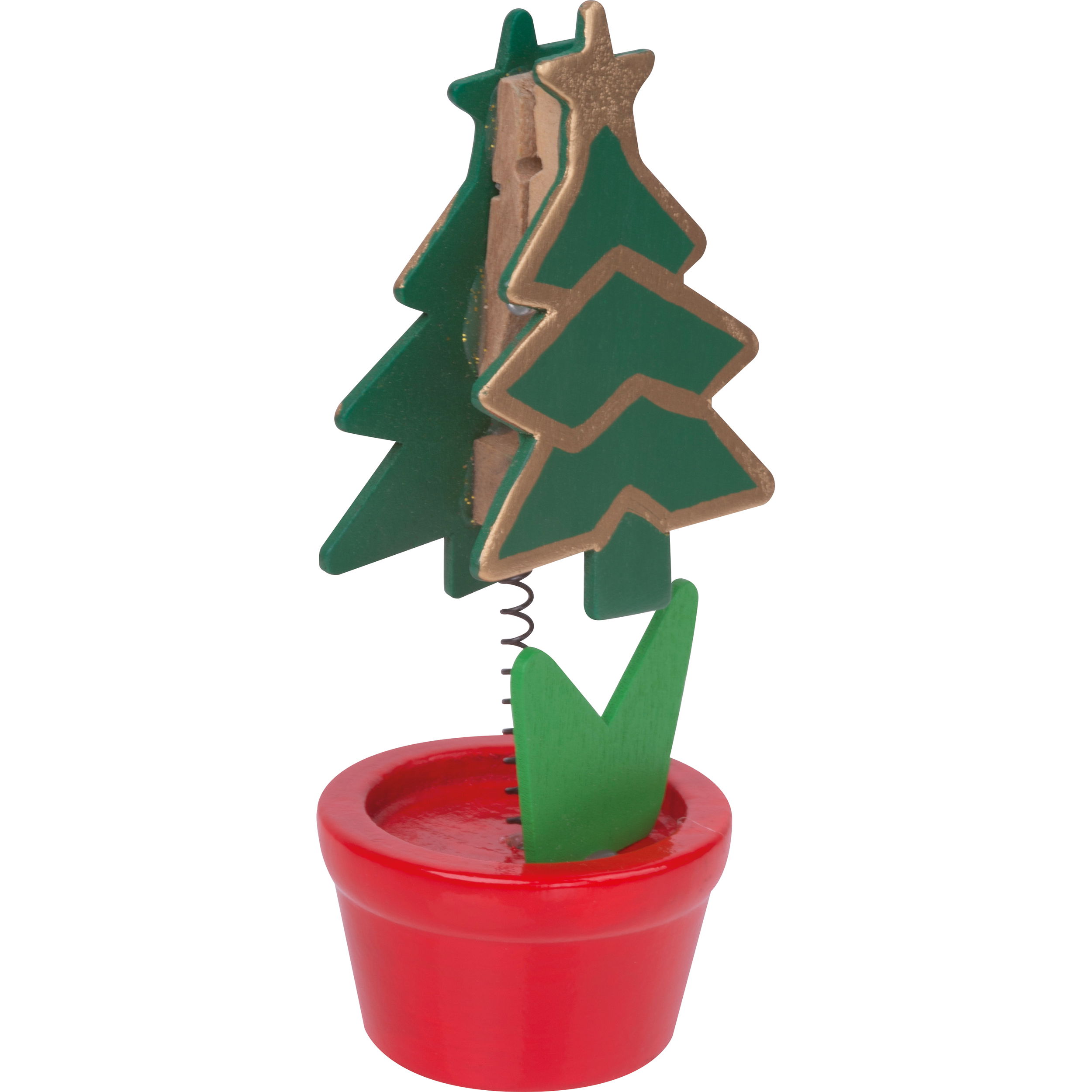 Memo holder in christmas tree design