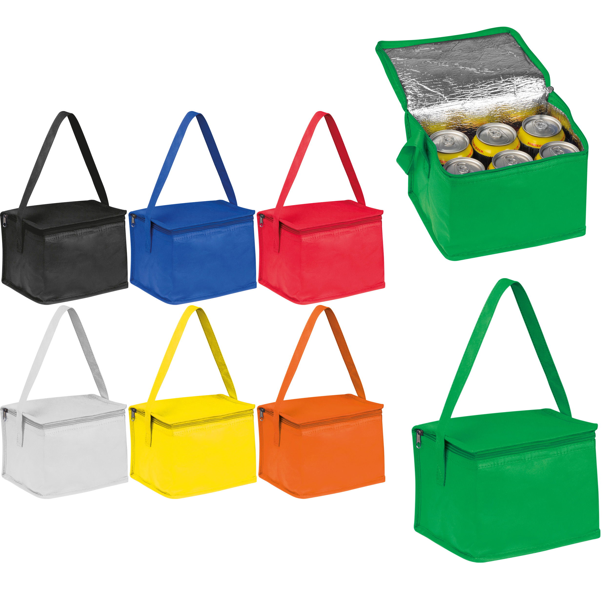 Non-woven cooling bag - 6 cans