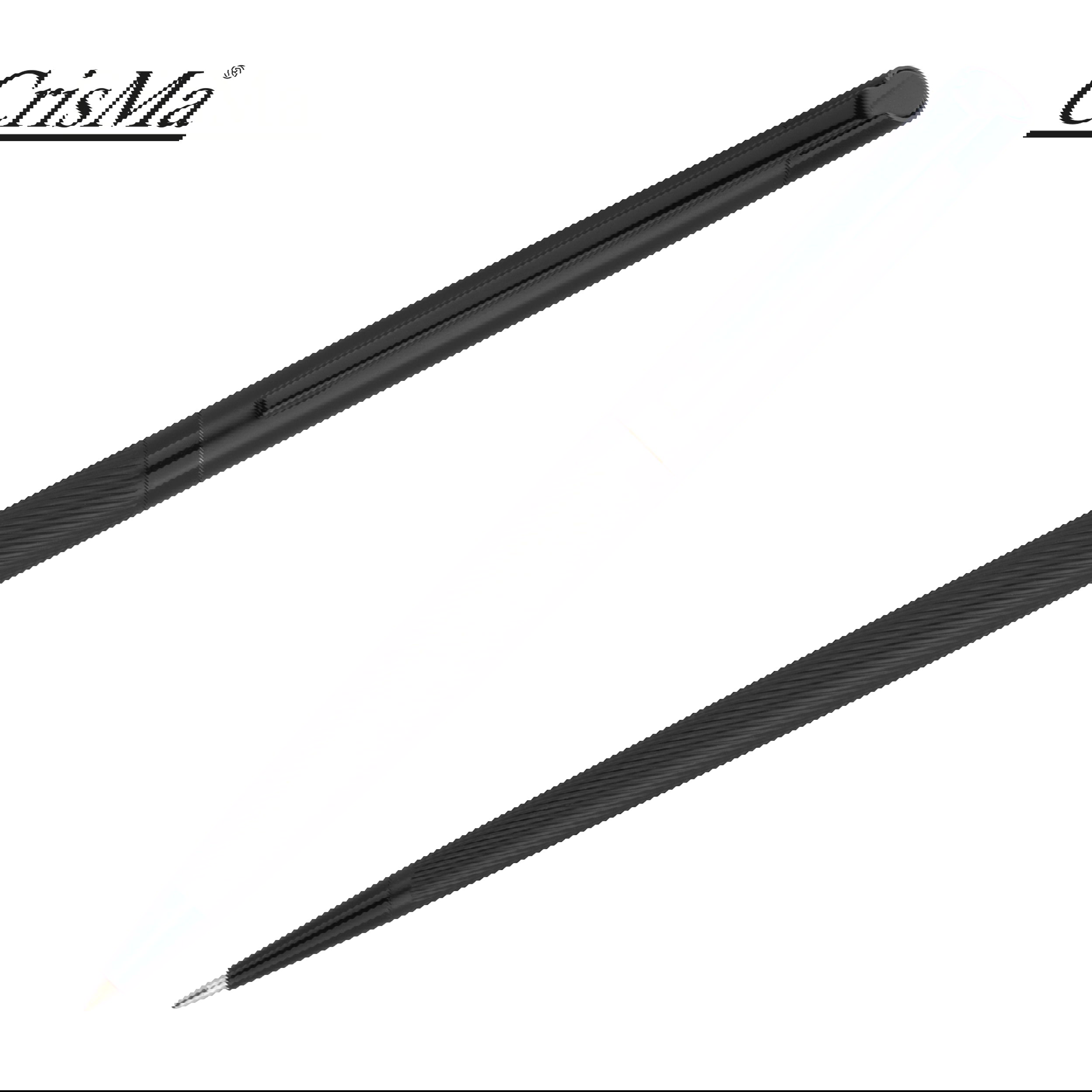 CrisMa stylo à bille twist en acier inoxydable