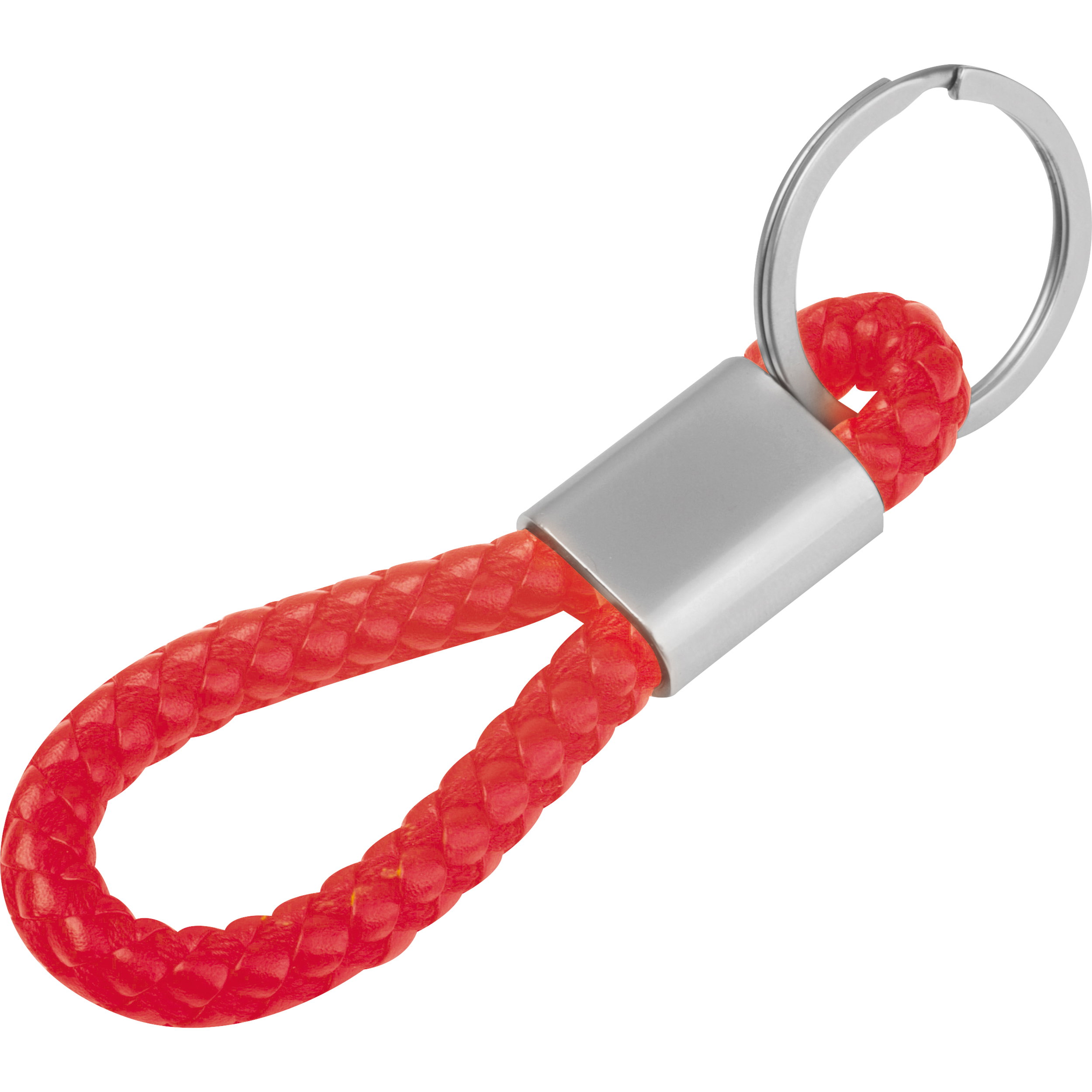 Metal keychain – PU cord ERNEST