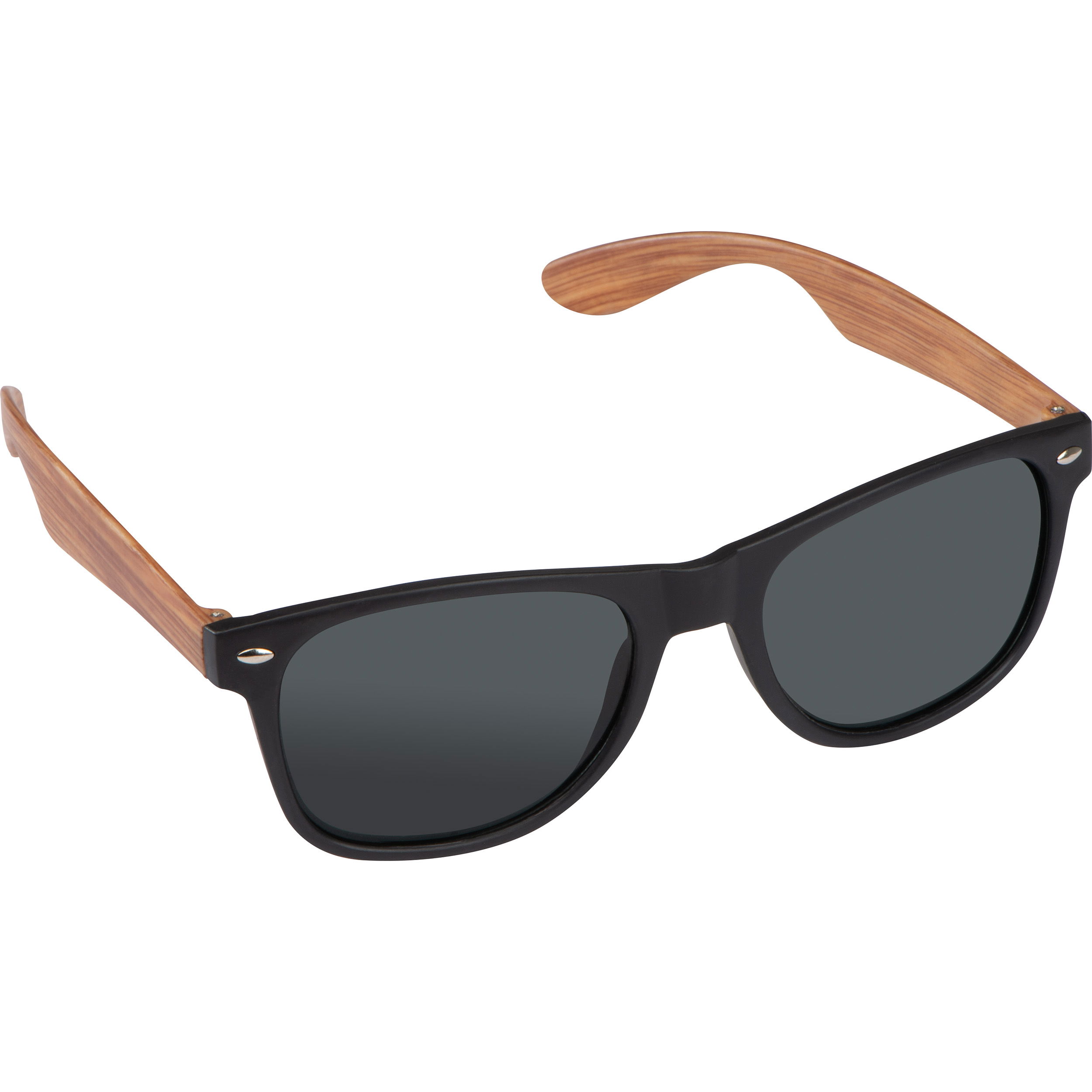 Gafas de sol con patillas de madera.