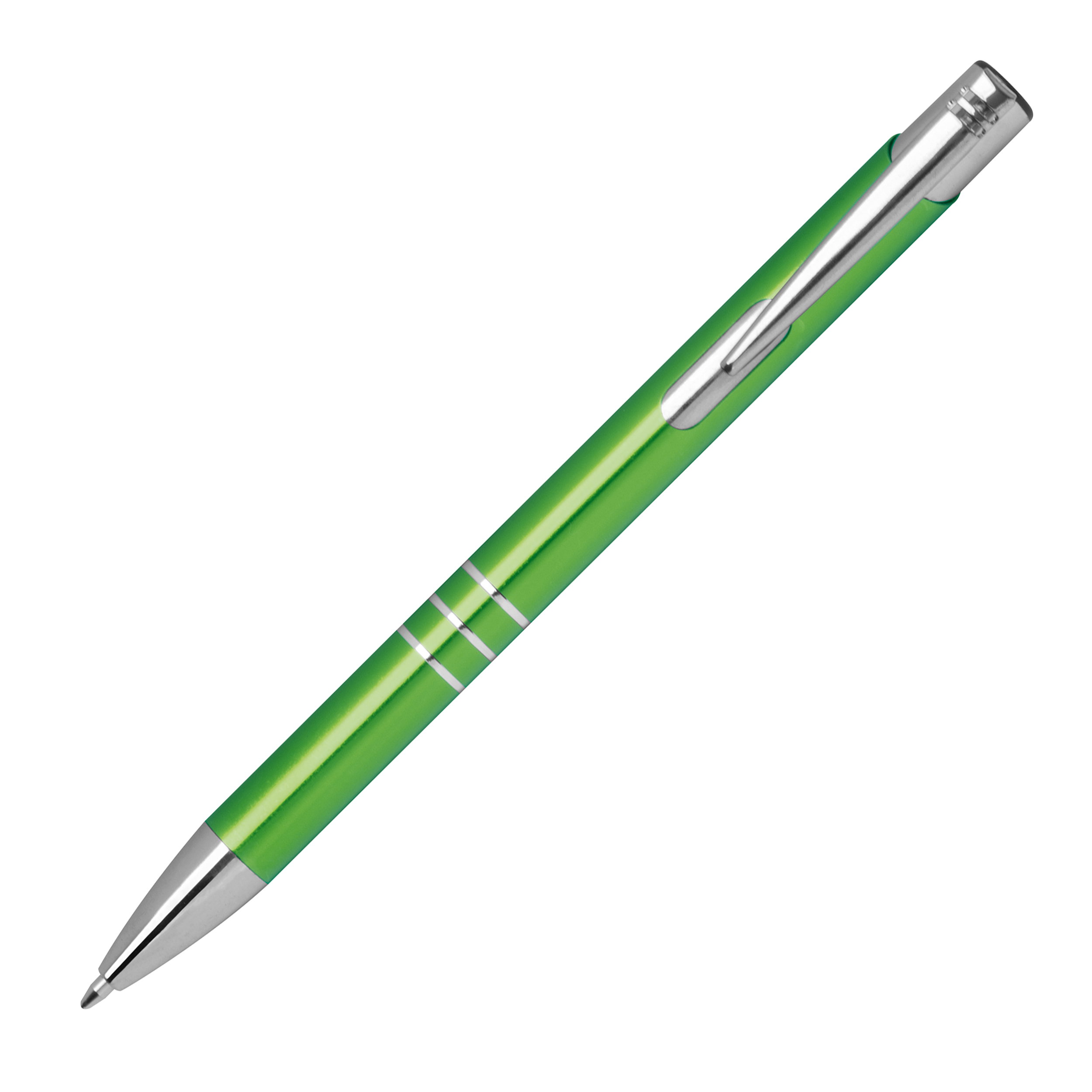 Kugelschreiber aus Metall mit 3 Zierringen ESTEBAN