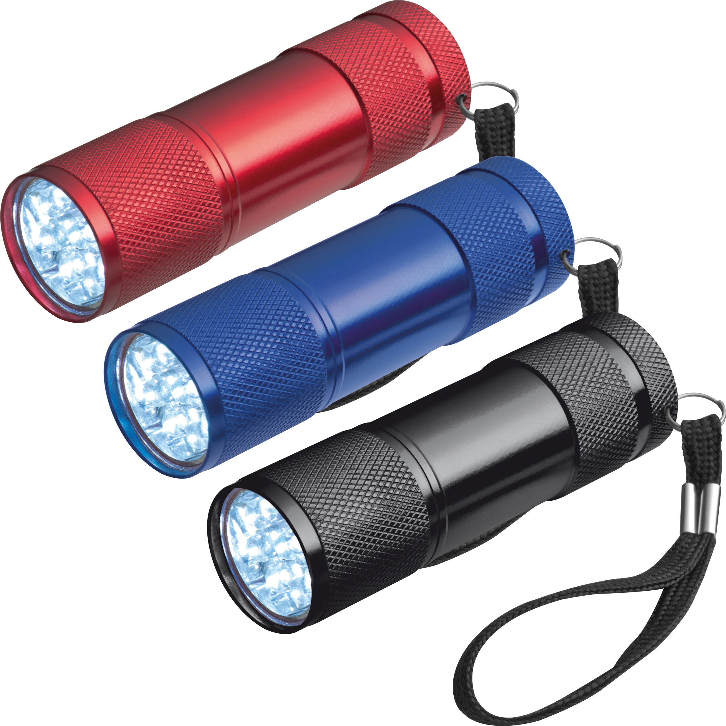 Lampe de poche avec 3 pils dans une boîte*