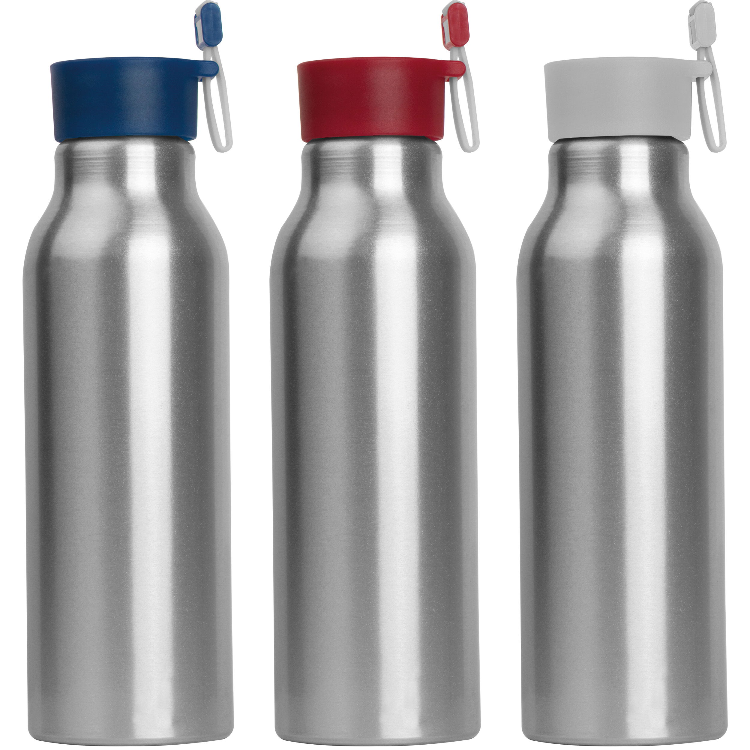 Bouteille en métal avec couvercle silicone