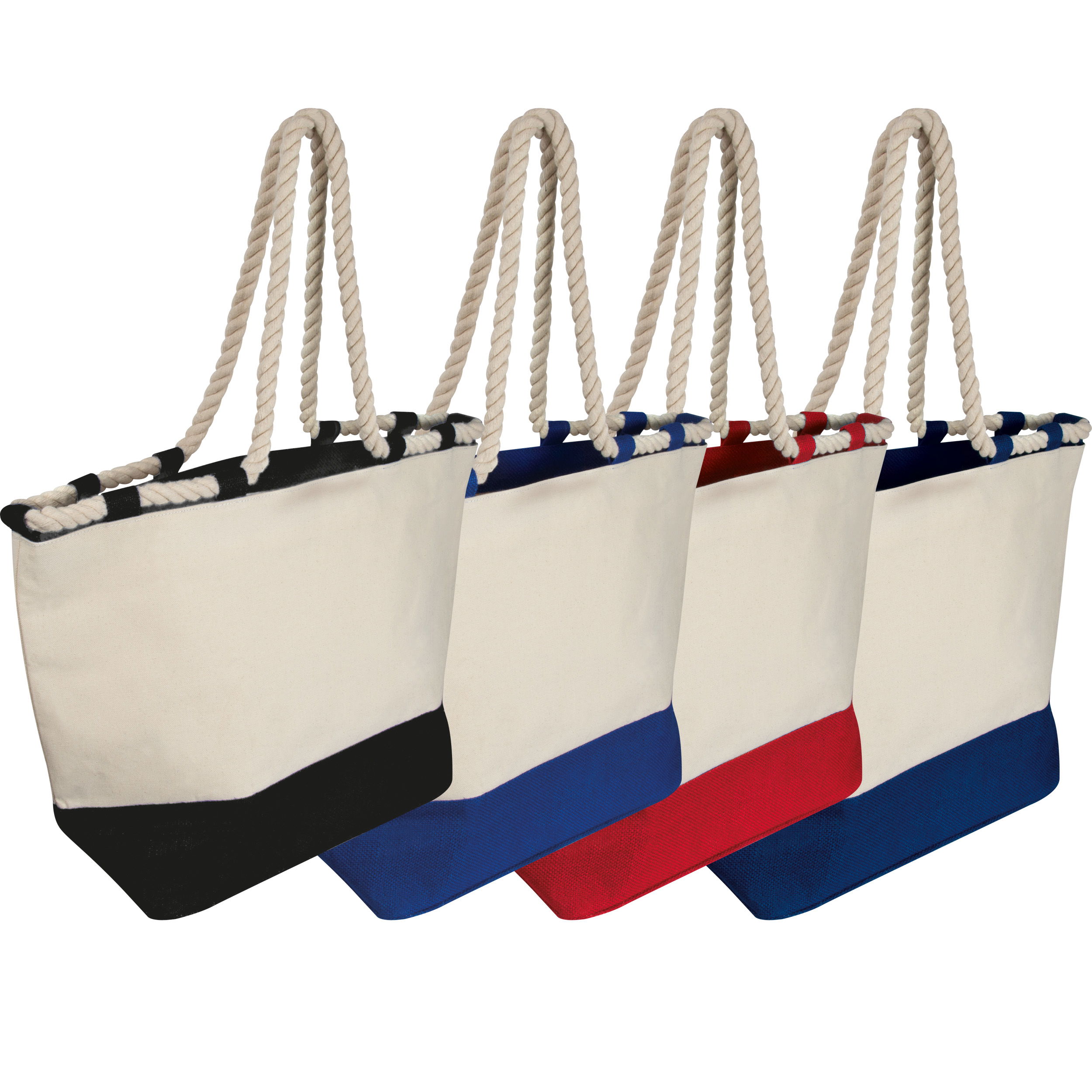 Beach bag with drawstring