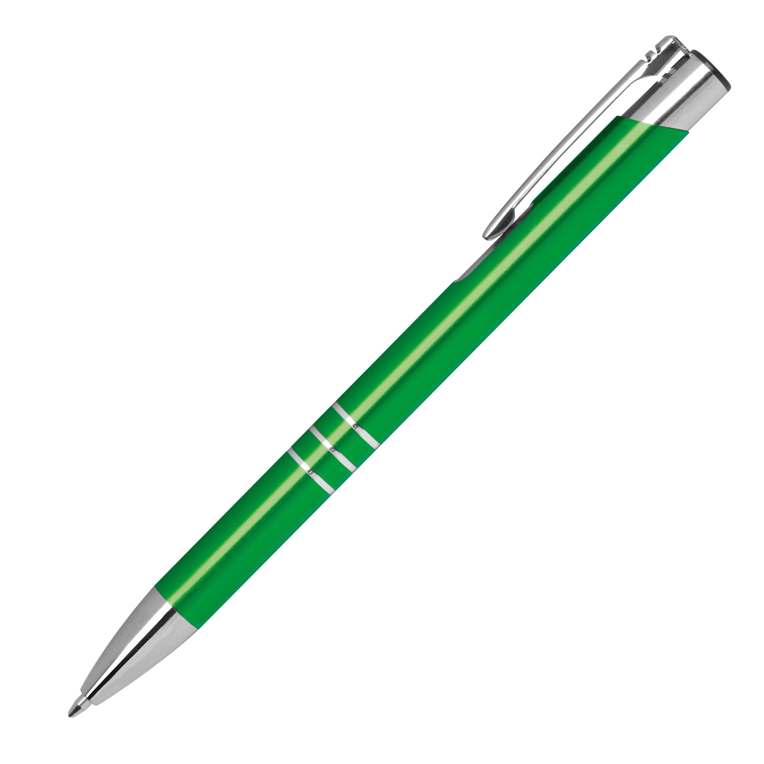 Kugelschreiber aus Metall mit 3 Zierringen ESTEBAN