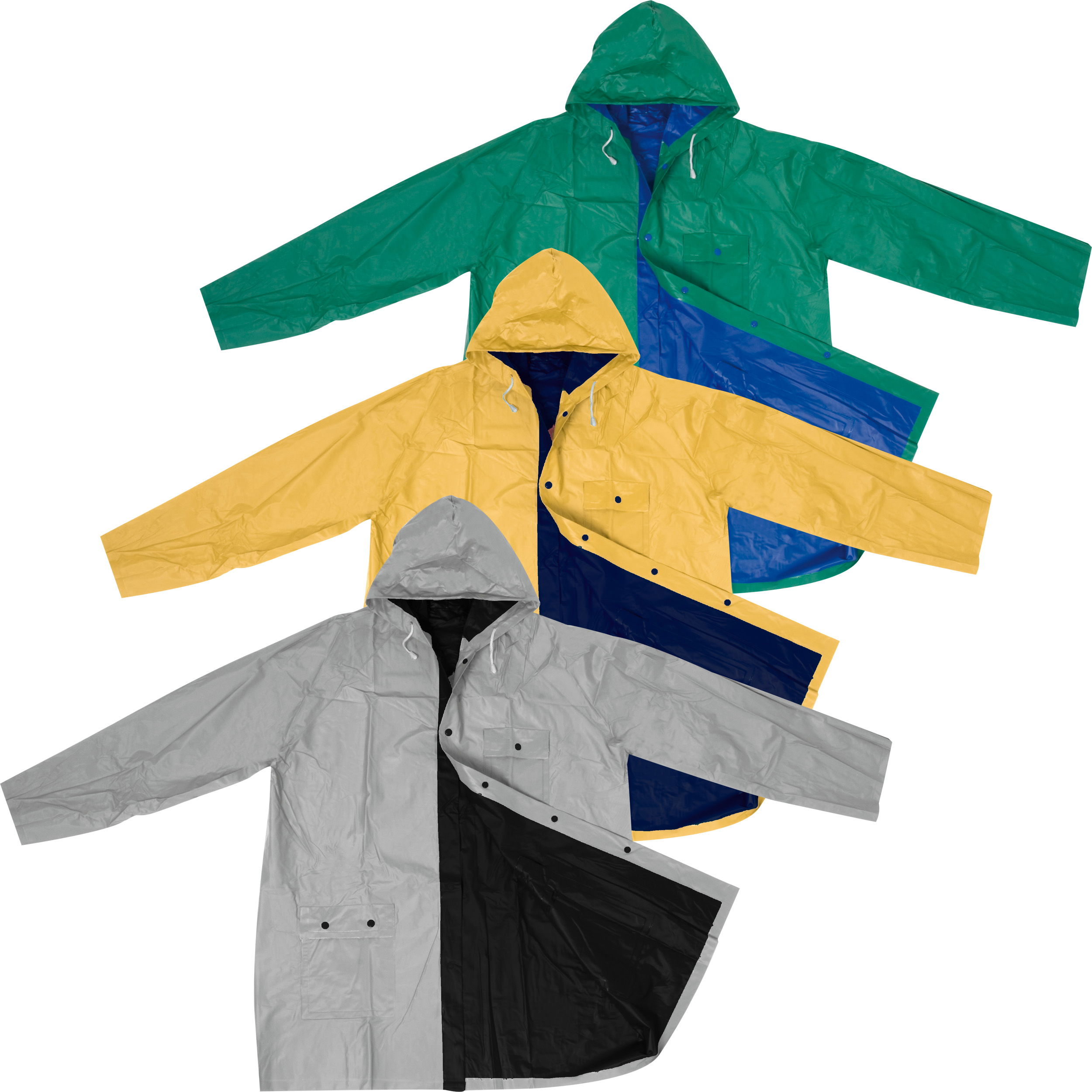 Imperméable bicolore en PVC