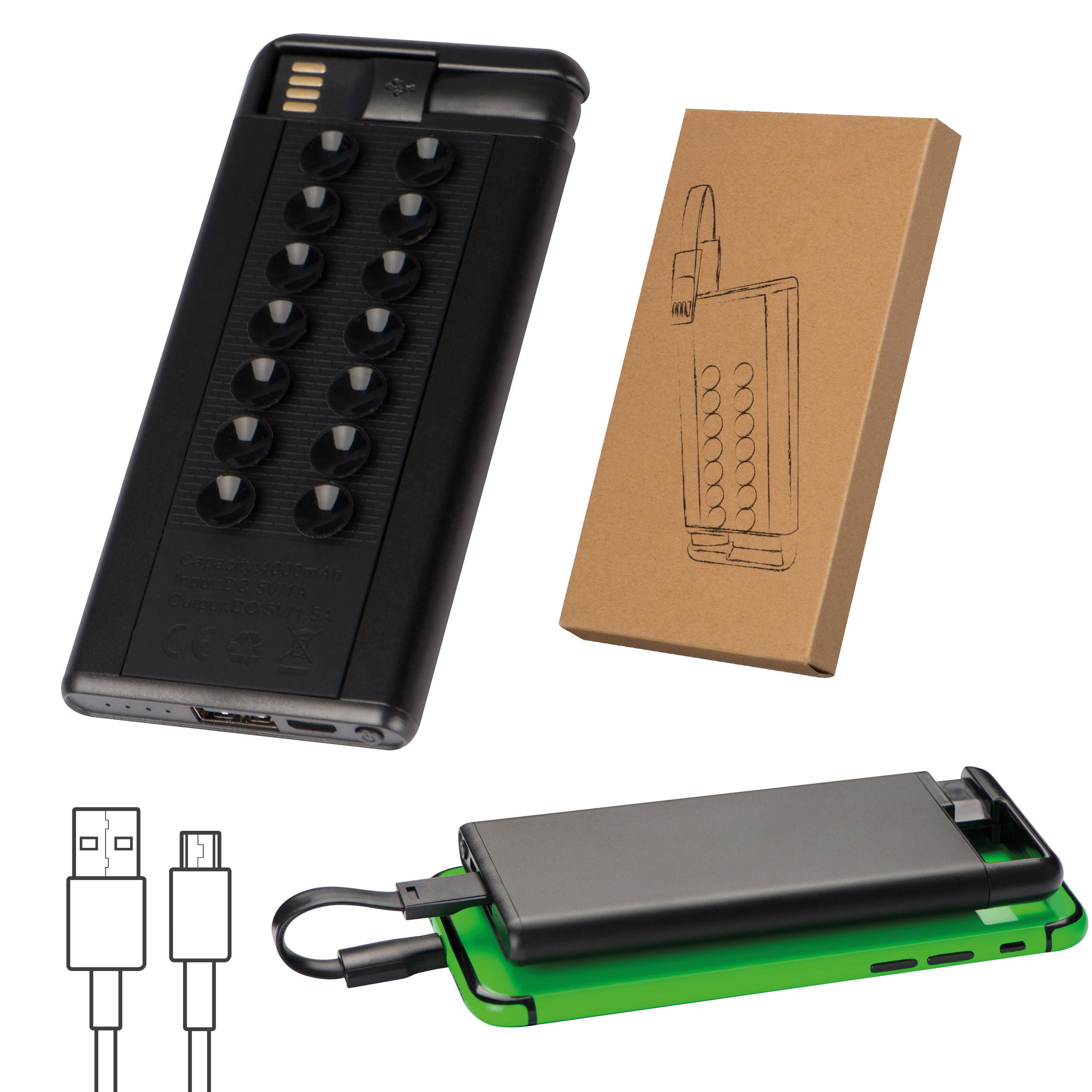 Chargeur 4.000 mAh avec ventouse