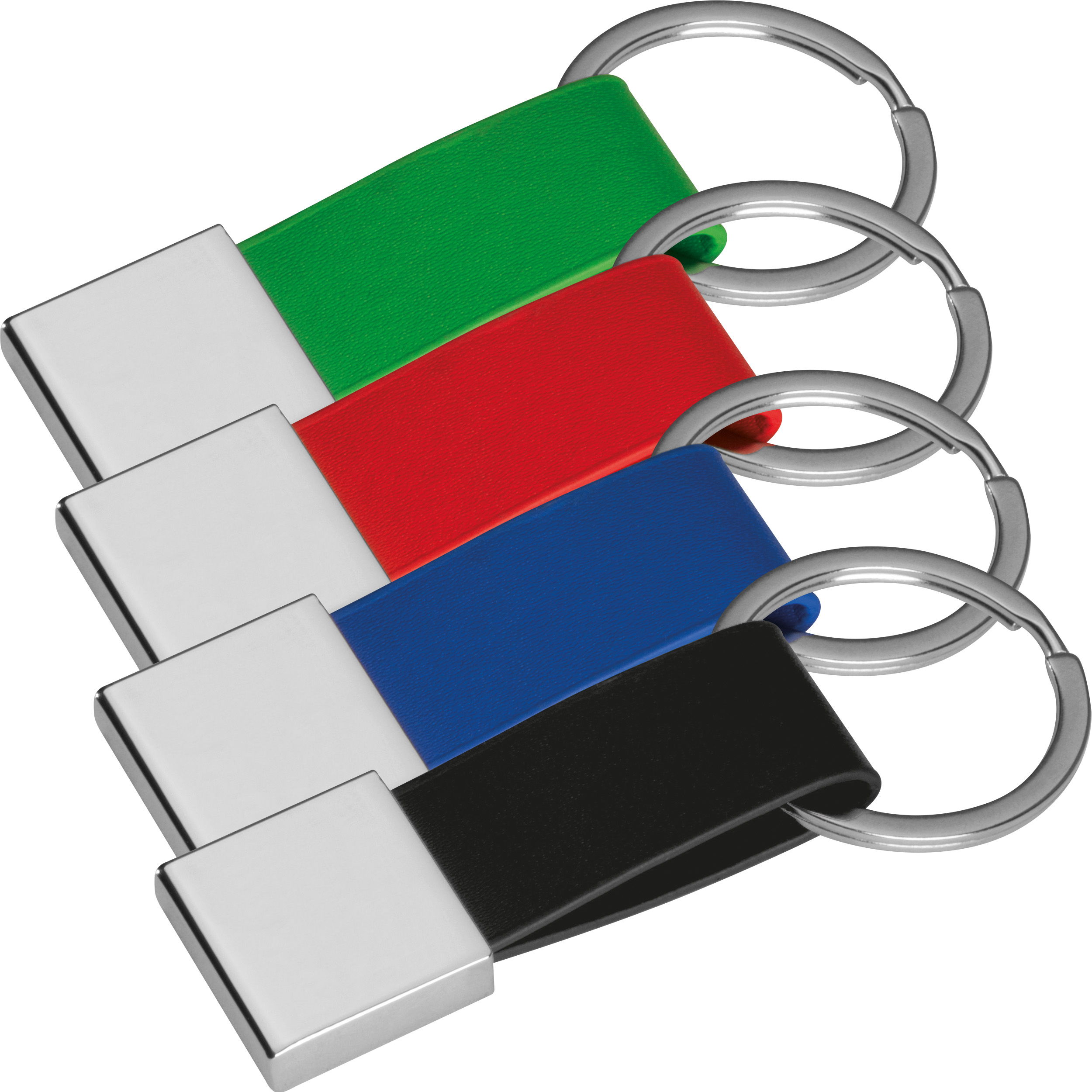 Keychain with imitation leather strap