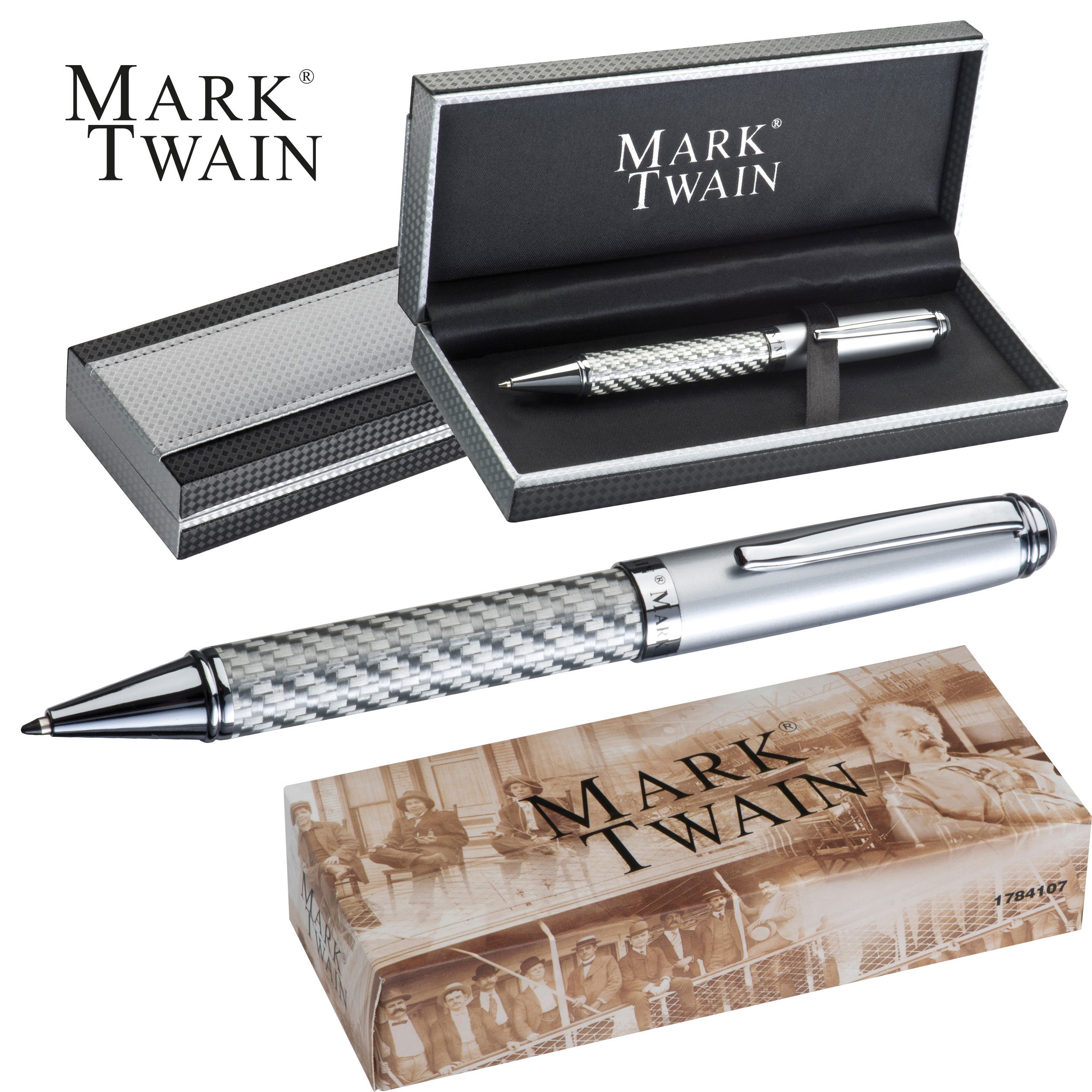 Mark Twain Kugelschreiber aus Metall