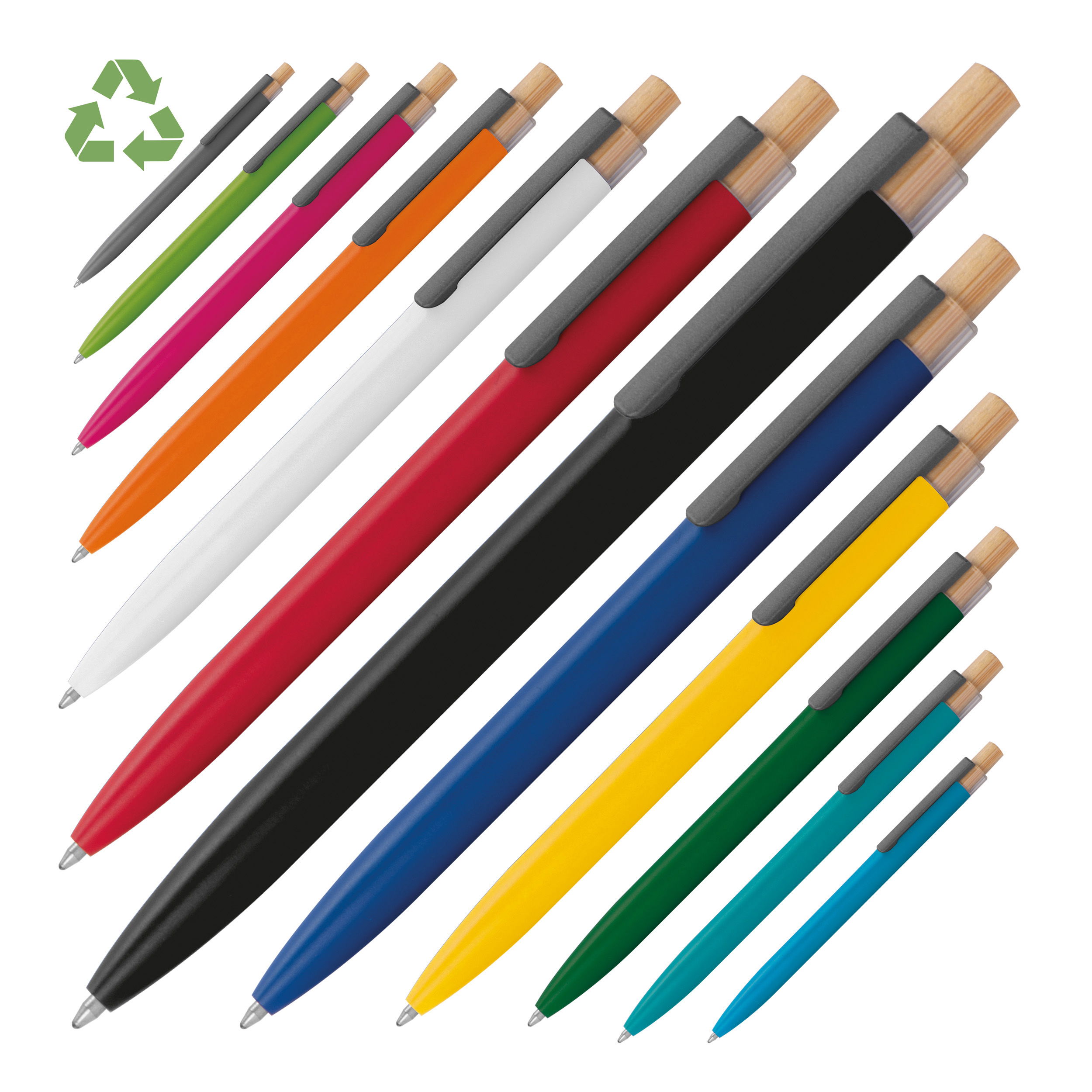 Ball pen made from recycled aluminium