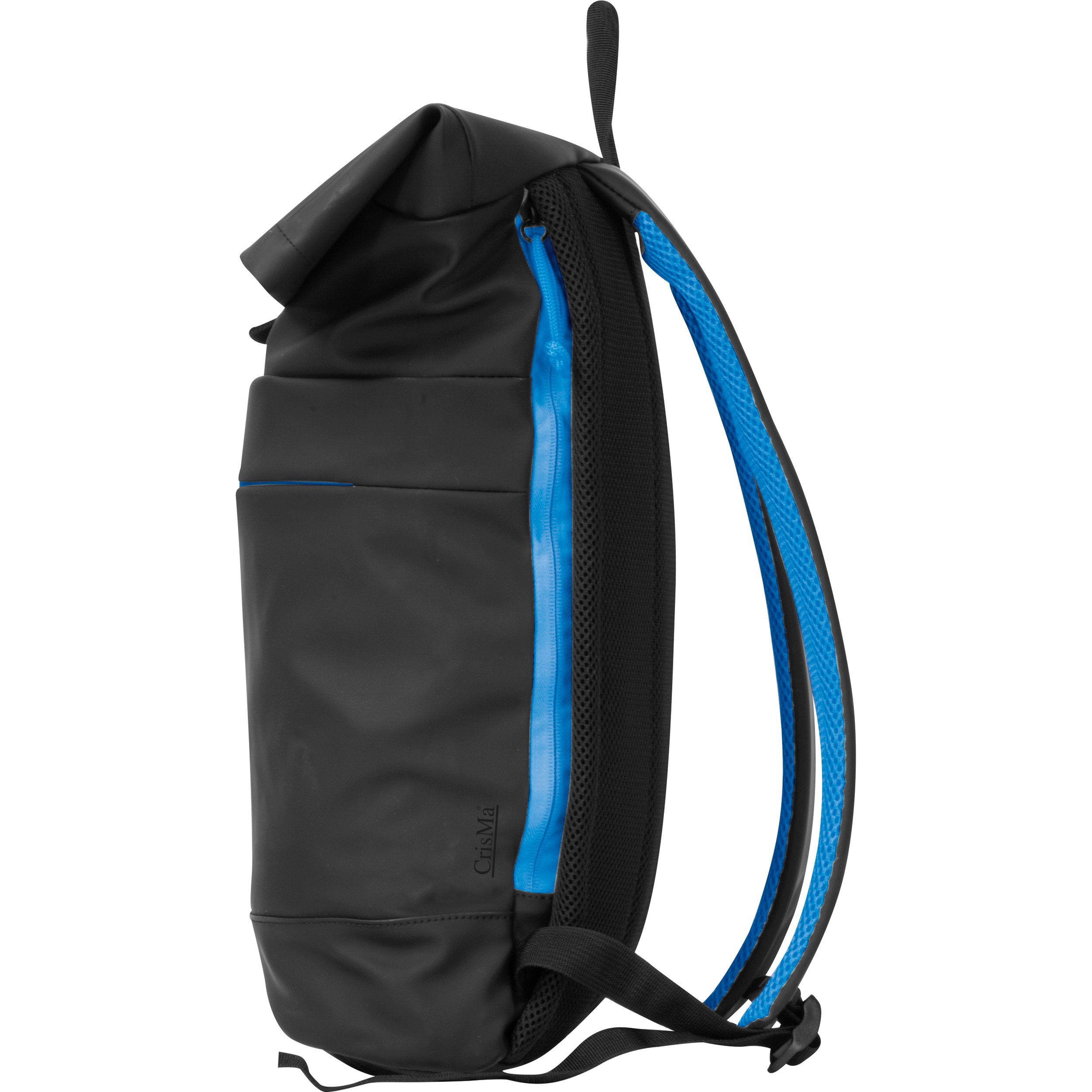 Crisma Rolltop Rucksack, farbliche Details