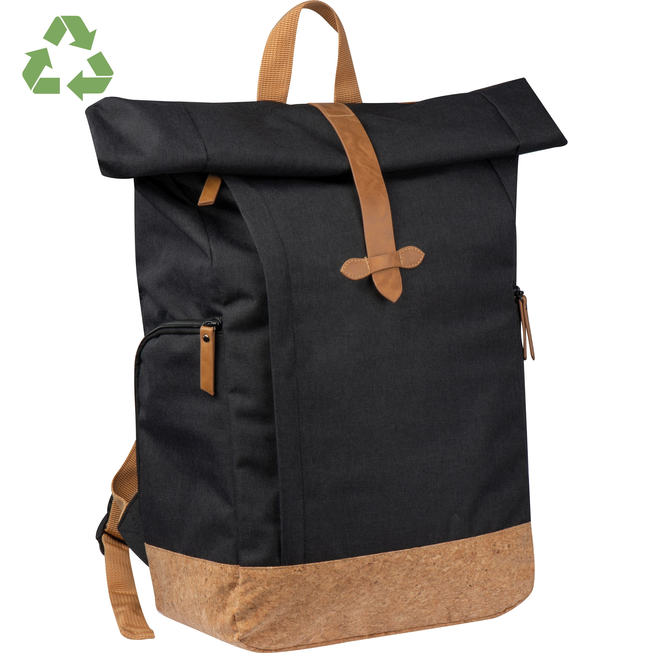 RPET Rucksack mit Korkboden