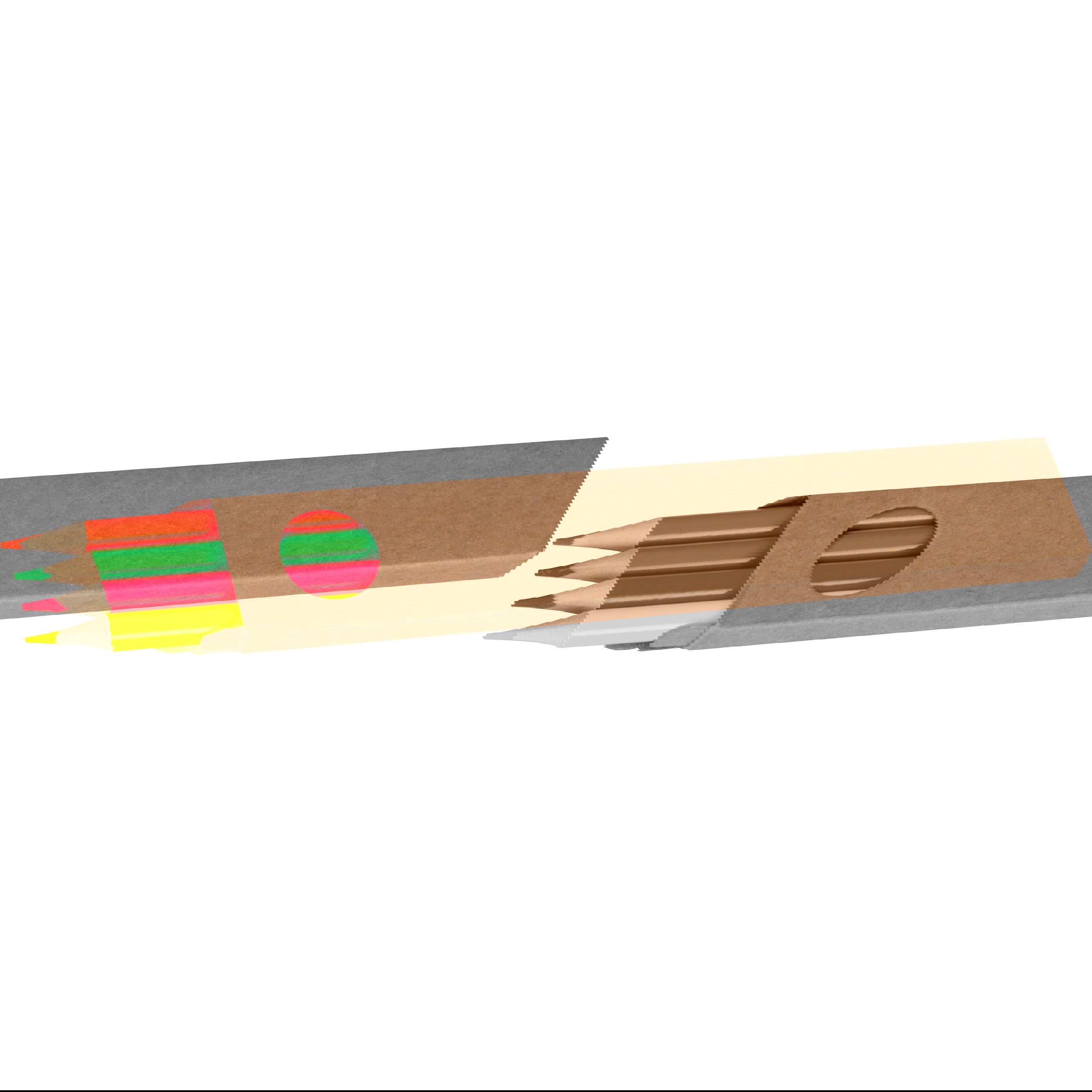 Set de surligneurs néon et crayons de couleur