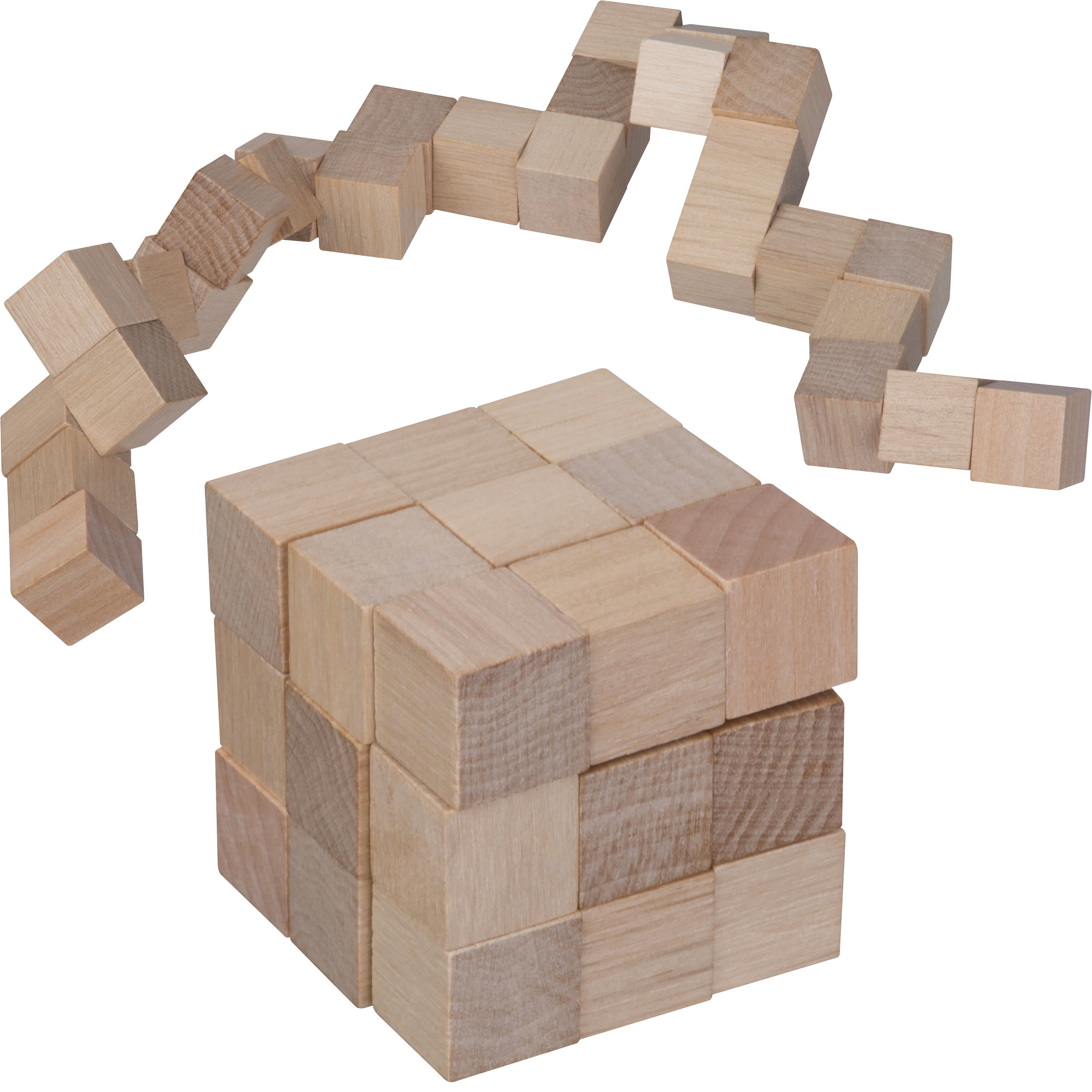 Wooden snake puzzle EMANUELE